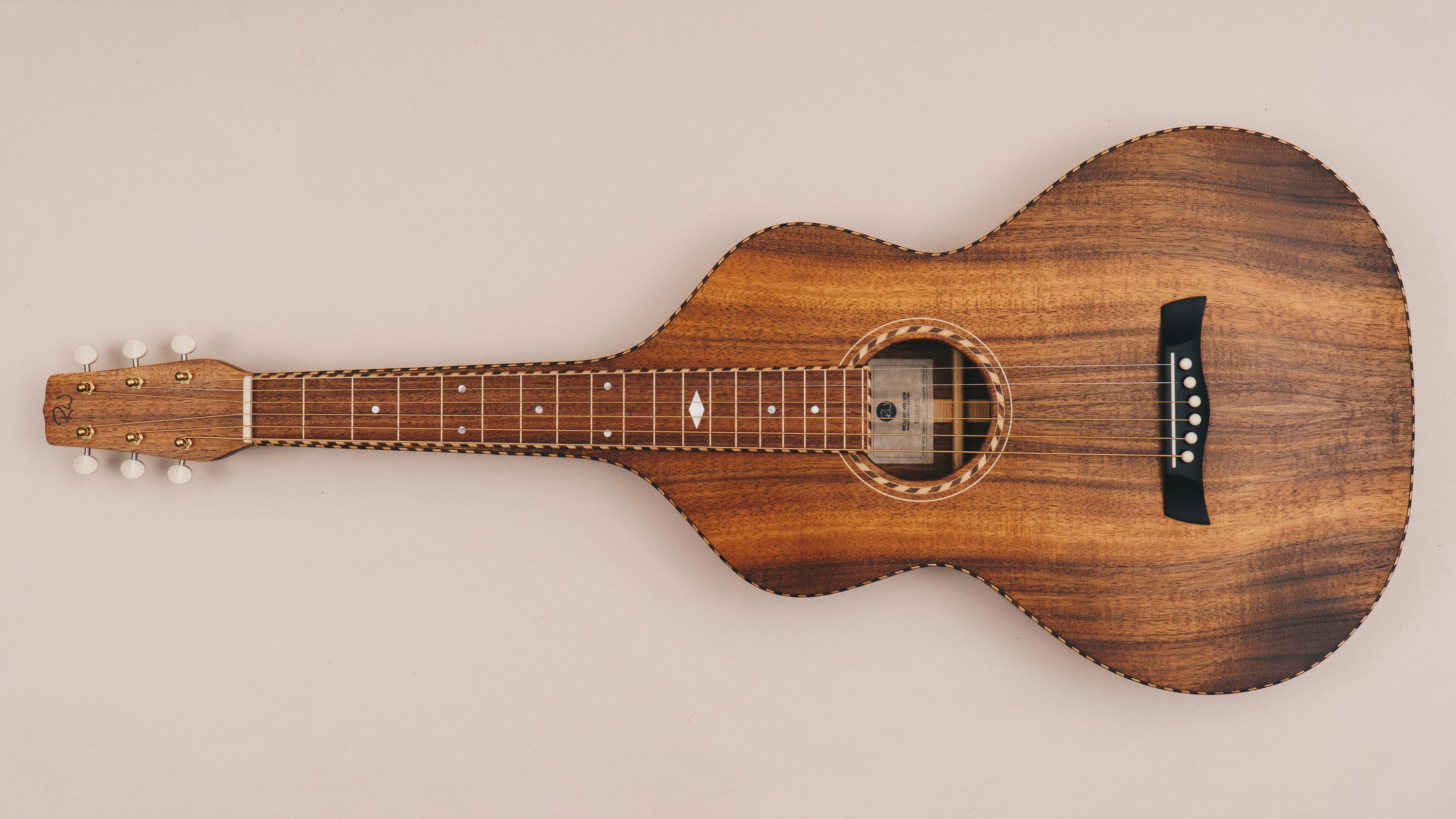 Hawaiian Koa Style 3 Weissenborn Guitar Weissenborn Acoustic Lap Steel Slide Guitar by master luthier Richard Wilson. Handcrafted in Australia. Serial no. RW2345-435.