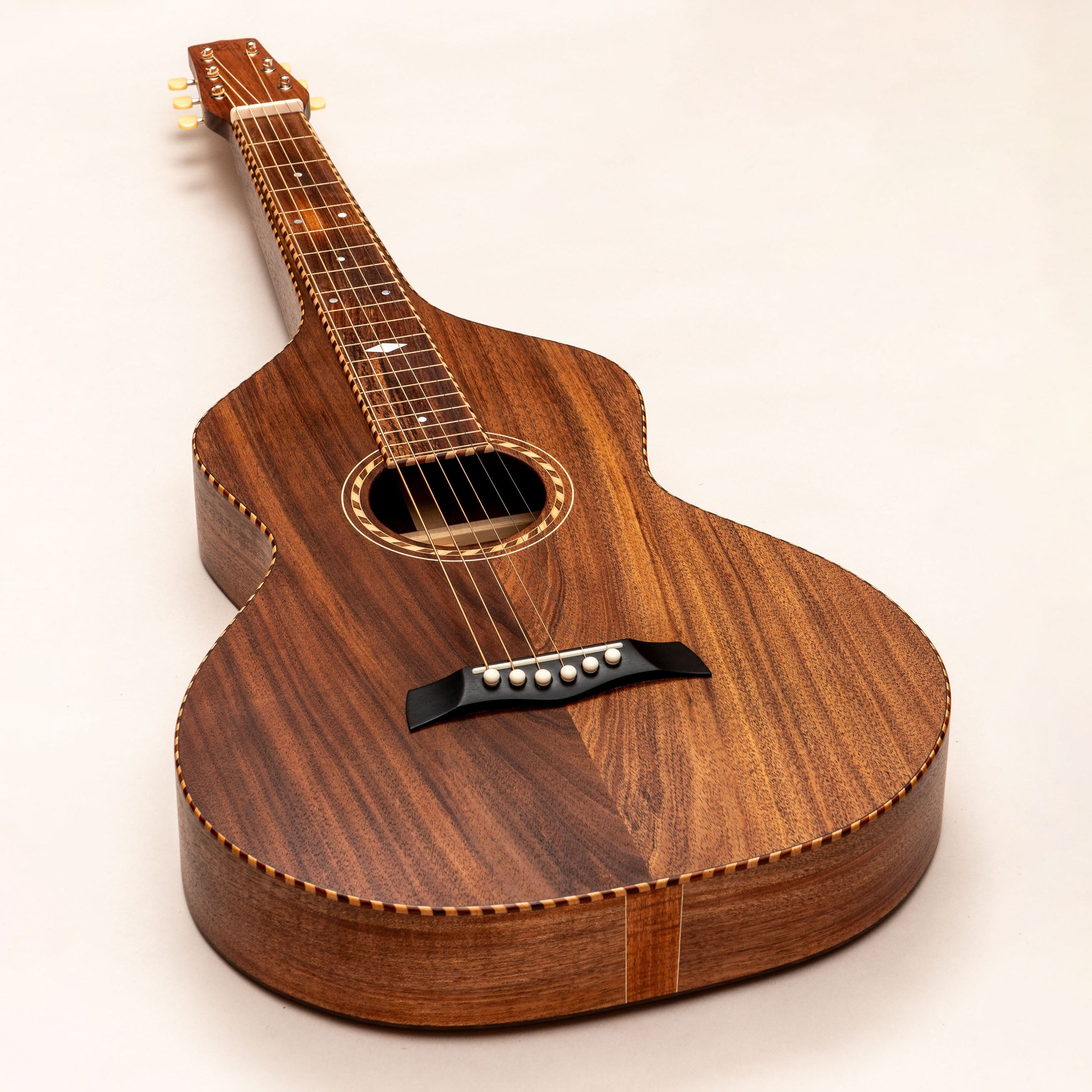 Style 3 Weissenborn Guitar - Tasmanian Blackwood Weissenborn Acoustic Lap Steel Slide Guitar by master luthier Richard Wilson. Handcrafted in Australia. Serial no. RW2404-454.