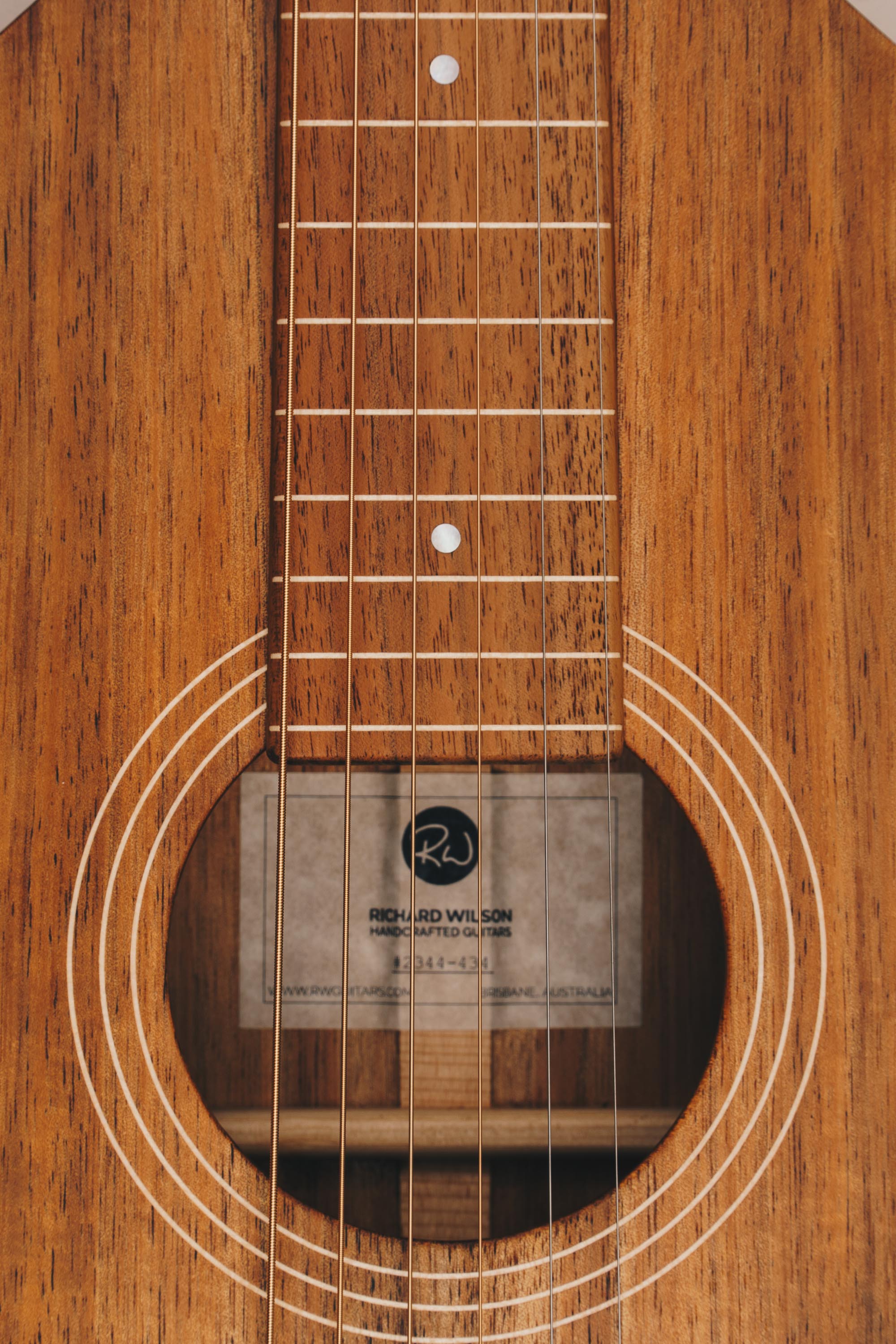 Hawaiian Koa Style 1 Weissenborn Guitar Weissenborn Acoustic Lap Steel Slide Guitar by master luthier Richard Wilson. Handcrafted in Australia. Serial no. RW2344-434.