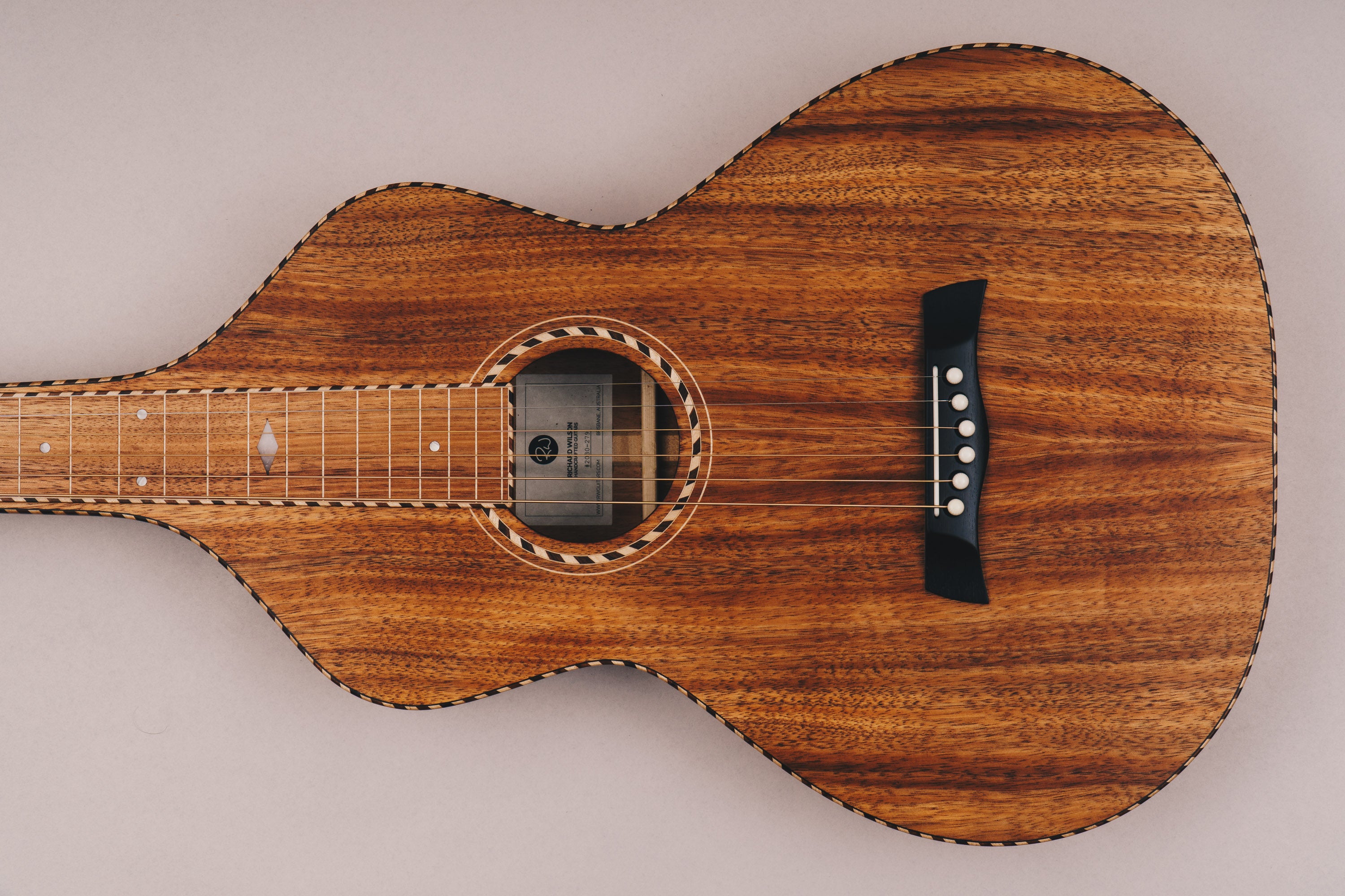 Hawaiian Koa Style 3 Weissenborn Guitar Weissenborn Acoustic Lap Steel Slide Guitar by master luthier Richard Wilson. Handcrafted in Australia. Serial no. RW2030-279.