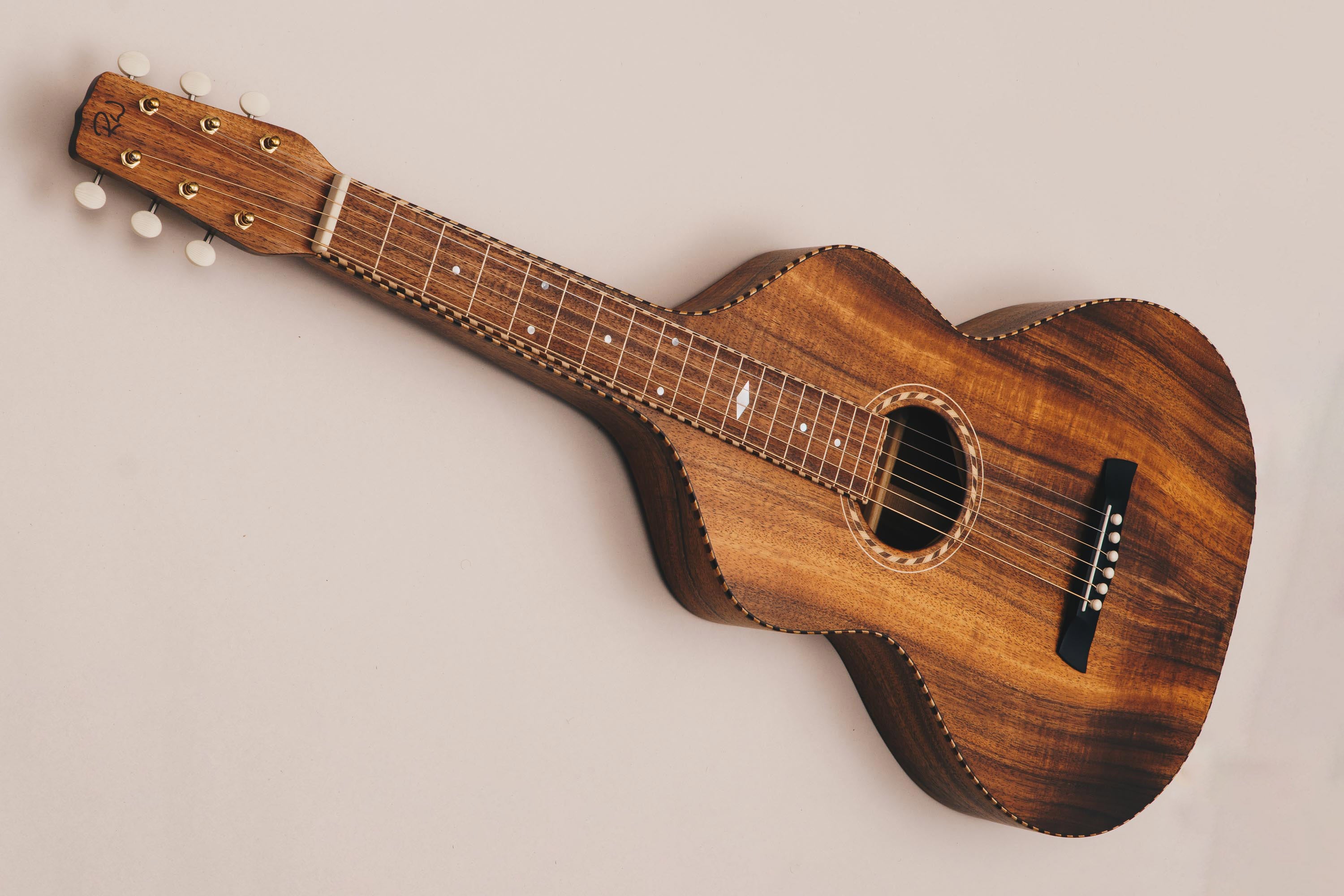 Hawaiian Koa Style 3 Weissenborn Guitar Weissenborn Acoustic Lap Steel Slide Guitar by master luthier Richard Wilson. Handcrafted in Australia. Serial no. RW2345-435.