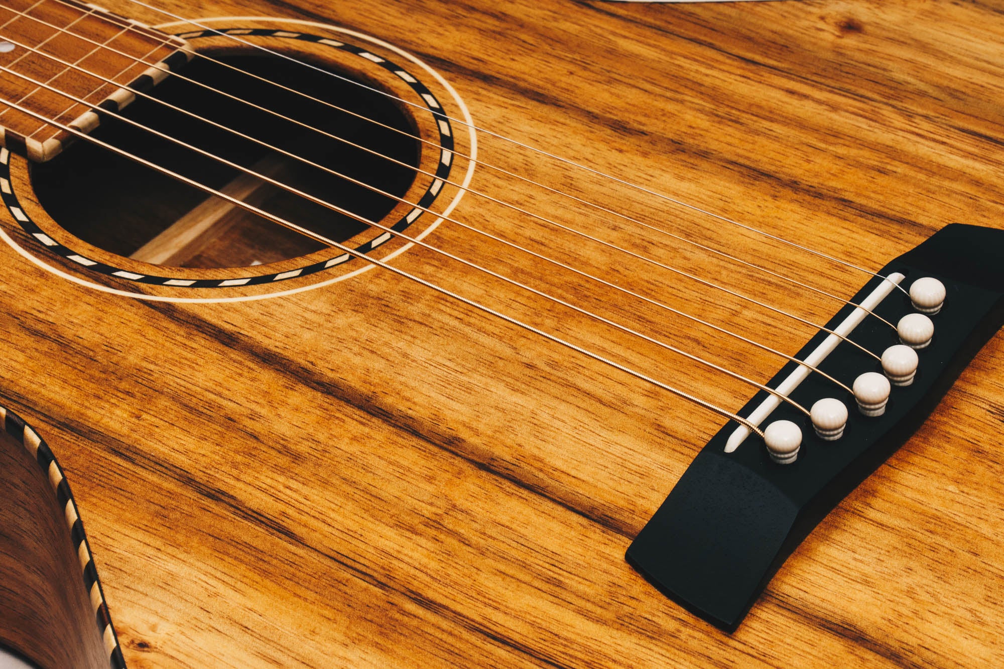 Hawaiian Koa Style 3 Weissenborn Acoustic Lap Steel Slide Guitar by master luthier Richard Wilson. Handcrafted in Australia. Serial no. RW1902-223.