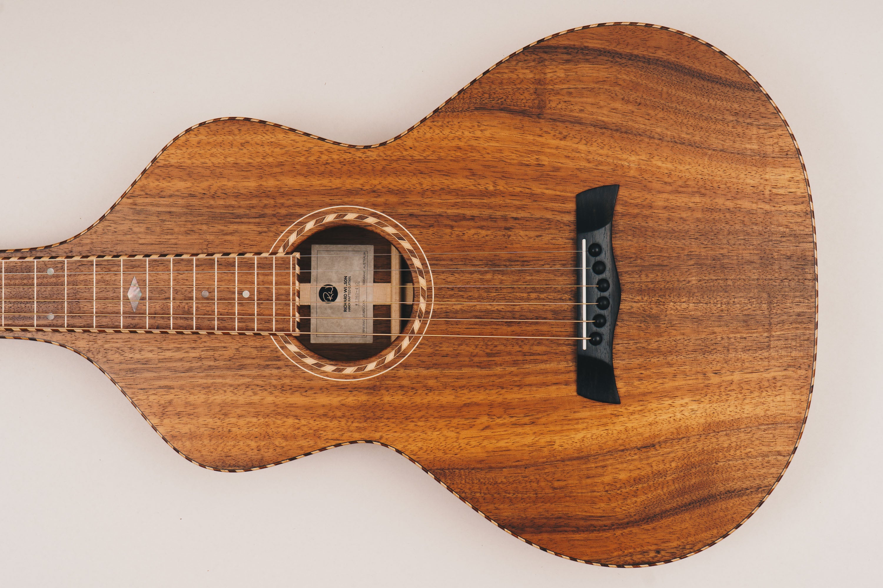 Hawaiian Koa Style 4 Weissenborn Guitar Weissenborn Acoustic Lap Steel Slide Guitar by master luthier Richard Wilson. Handcrafted in Australia. Serial no. RW2360-450.