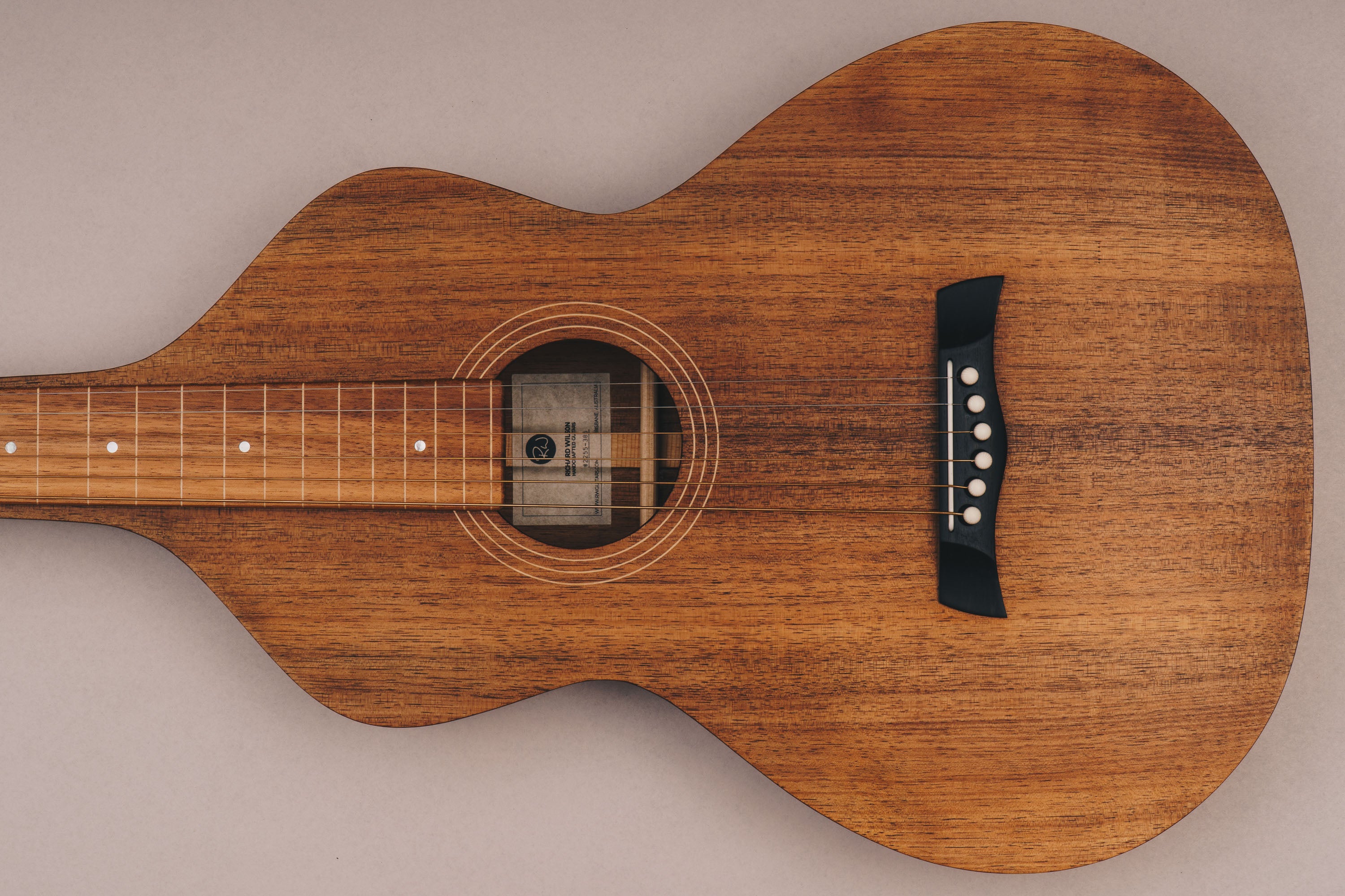 Style 1 Weissenborn Guitar Weissenborn Acoustic Lap Steel Slide Guitar by master luthier Richard Wilson. Handcrafted in Australia. Serial no. RW2255-385.