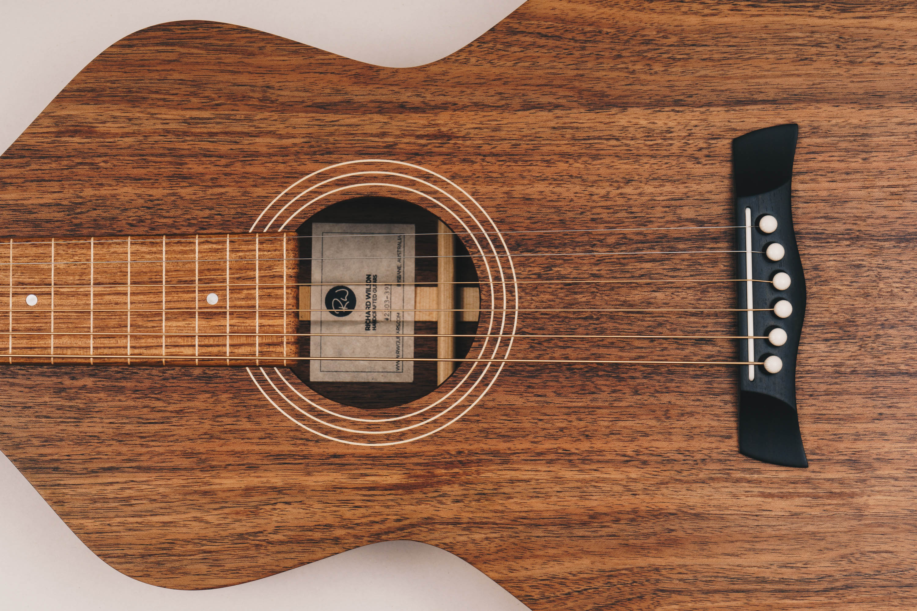 Style 1 Weissenborn Guitar Weissenborn Acoustic Lap Steel Slide Guitar by master luthier Richard Wilson. Handcrafted in Australia. Serial no. RW2303-393.