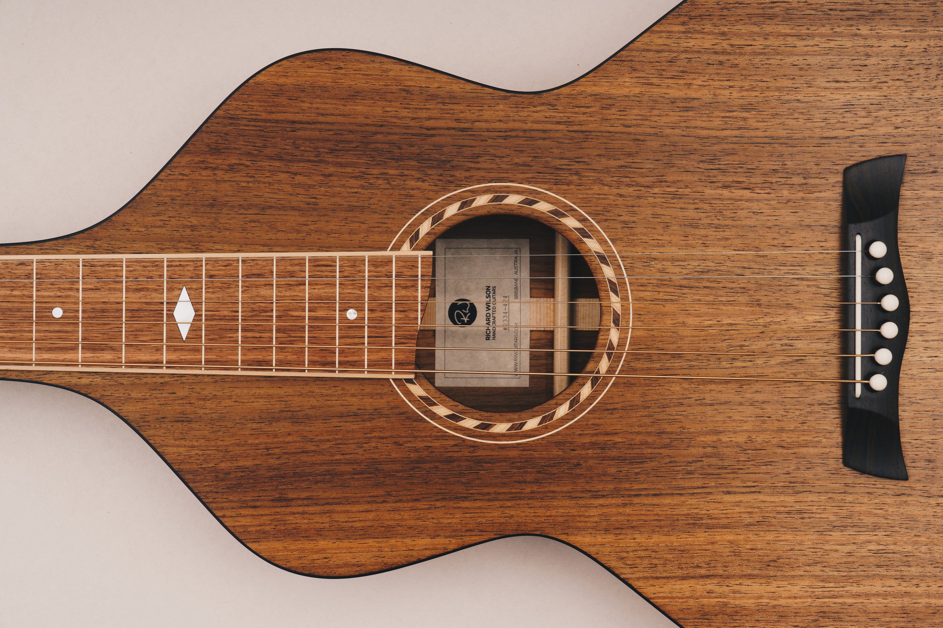 Style 2 Weissenborn Guitar Weissenborn Acoustic Lap Steel Slide Guitar by master luthier Richard Wilson. Handcrafted in Australia. Serial no. RW2334-424.