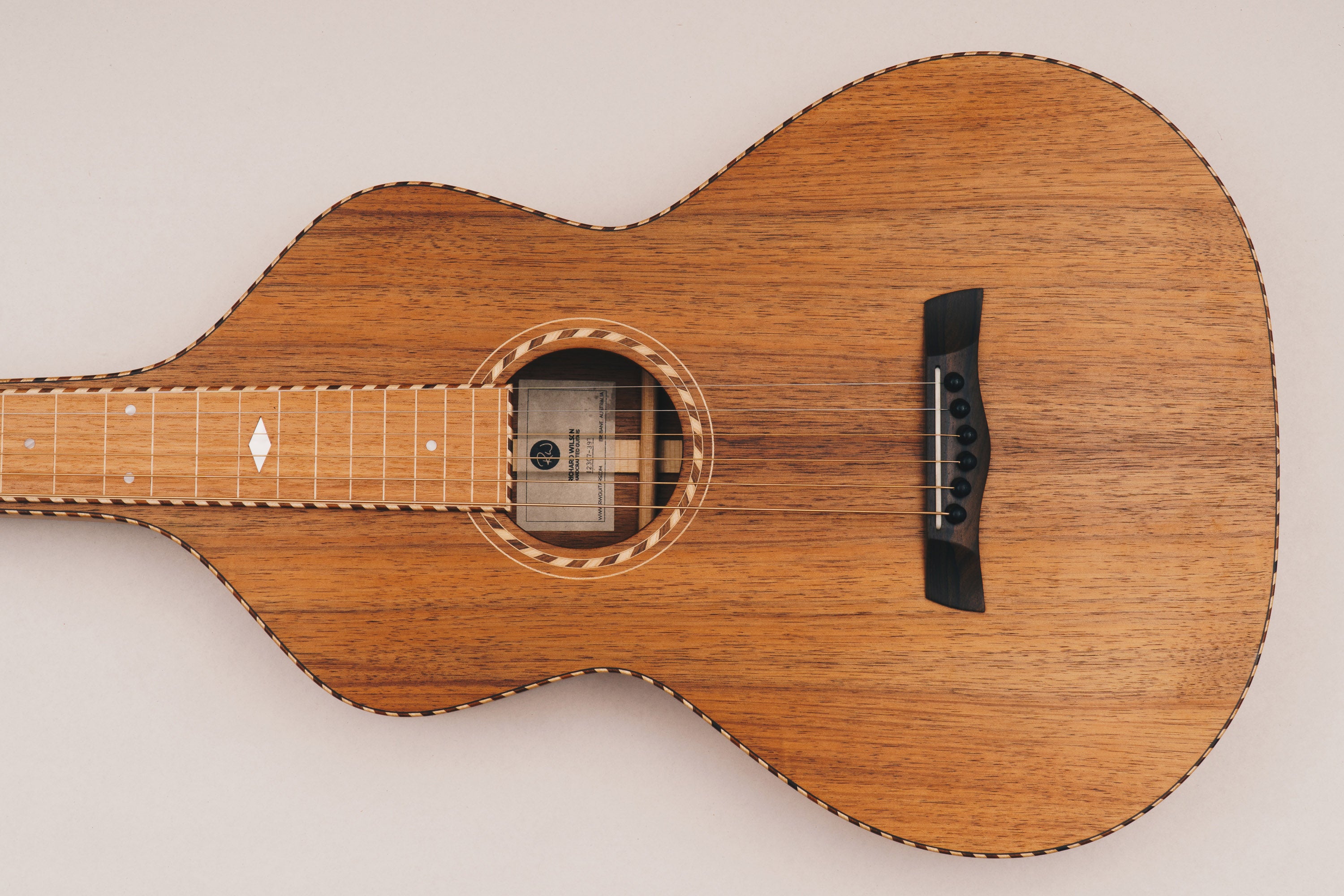 Style 3 Weissenborn Guitar Weissenborn Acoustic Lap Steel Slide Guitar by master luthier Richard Wilson. Handcrafted in Australia. Serial no. RW2307-397.