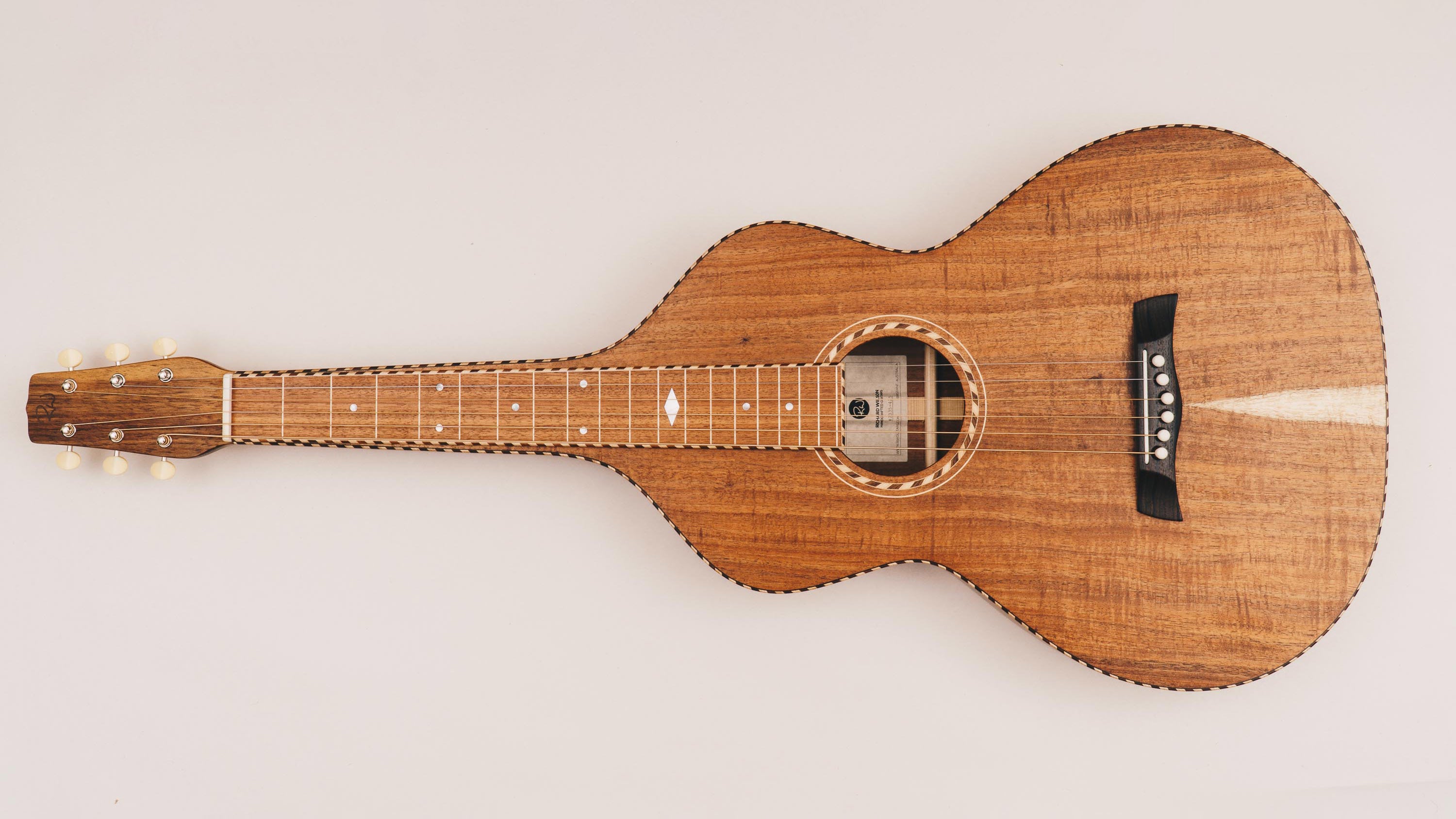 Style 3 Weissenborn Guitar Weissenborn Acoustic Lap Steel Slide Guitar by master luthier Richard Wilson. Handcrafted in Australia. Serial no. RW2335-425.