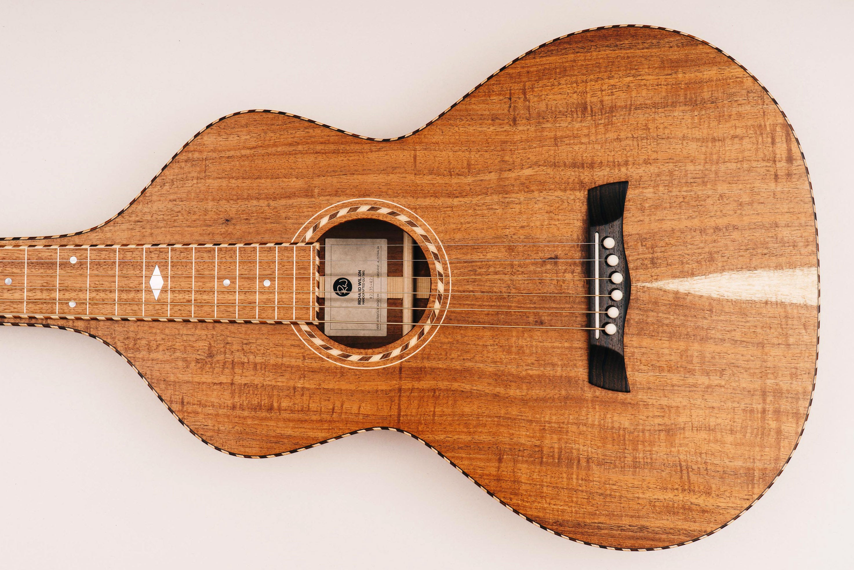 Style 3 Weissenborn Guitar Weissenborn Acoustic Lap Steel Slide Guitar by master luthier Richard Wilson. Handcrafted in Australia. Serial no. RW2335-425.