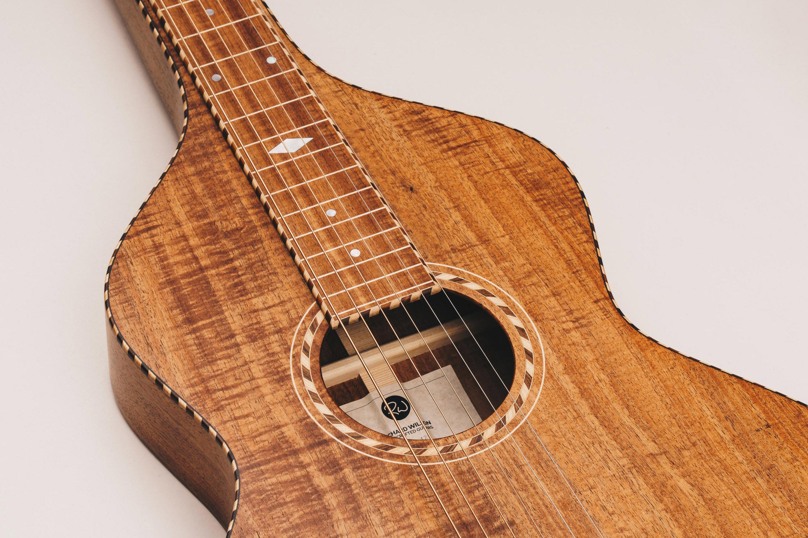 Style 3 Weissenborn Guitar Weissenborn Acoustic Lap Steel Slide Guitar by master luthier Richard Wilson. Handcrafted in Australia. Serial no. RW2335-425.