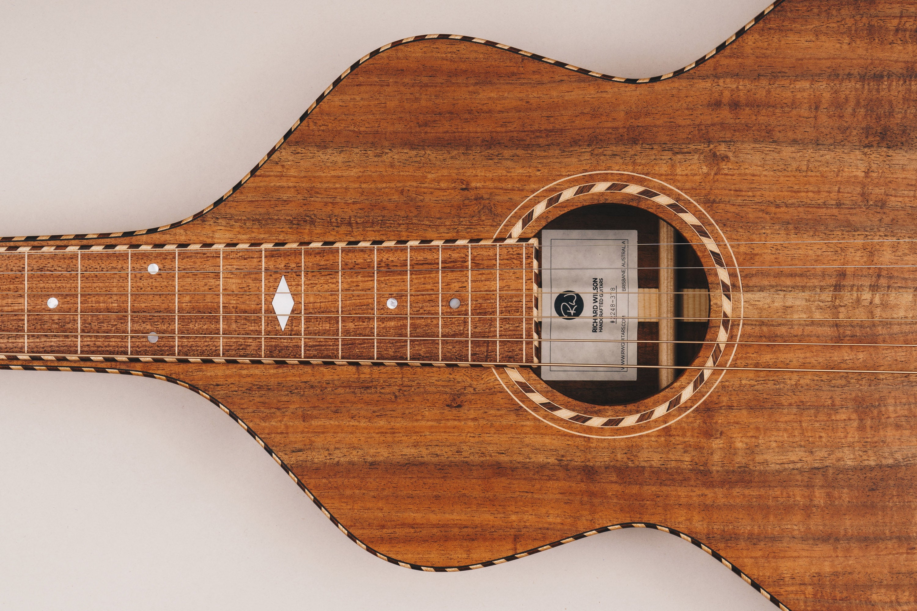 Style 4 Weissenborn Guitar Weissenborn Acoustic Lap Steel Slide Guitar by master luthier Richard Wilson. Handcrafted in Australia. Serial no. RW2248-378.