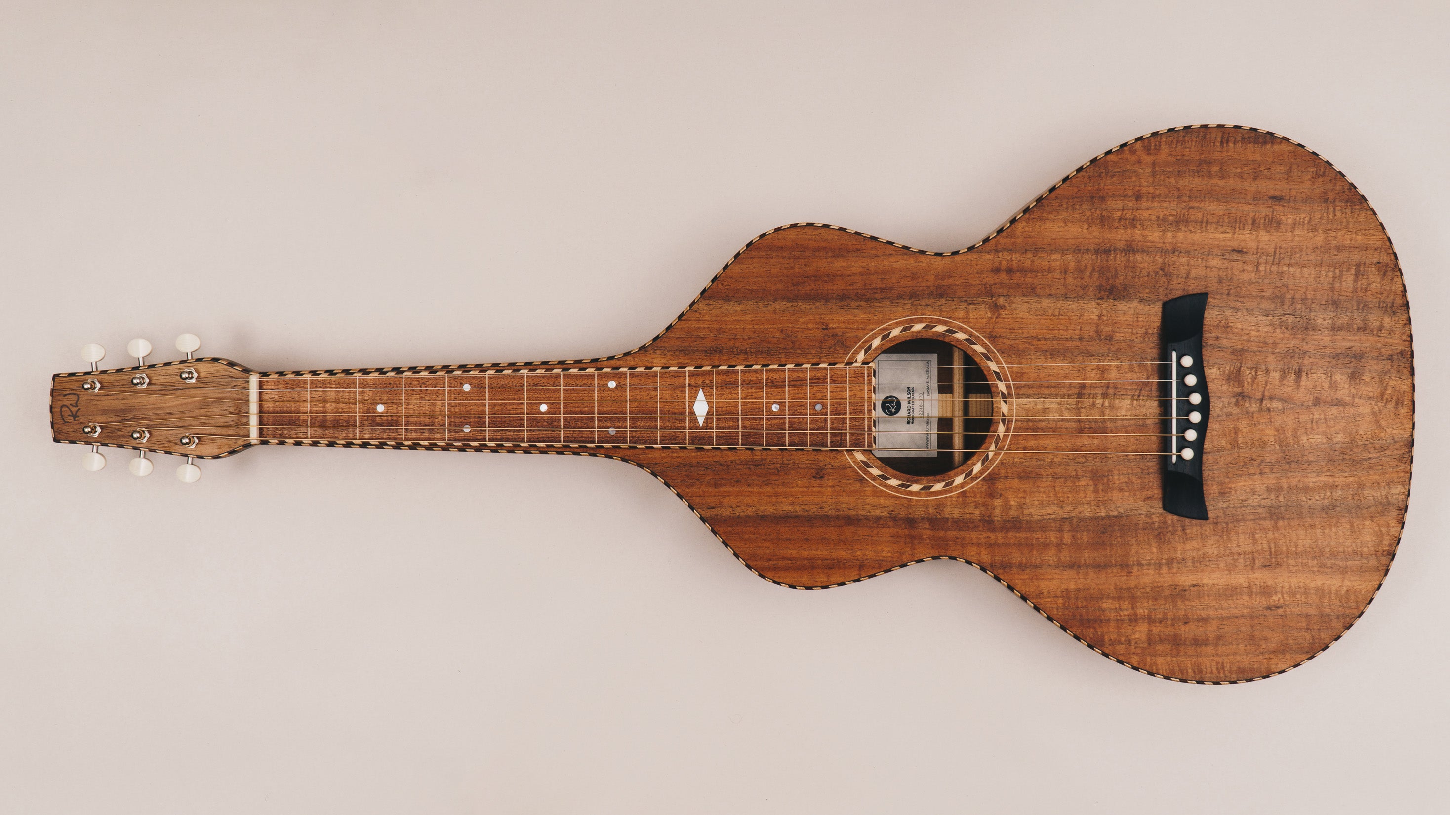 Style 4 Weissenborn Guitar Weissenborn Acoustic Lap Steel Slide Guitar by master luthier Richard Wilson. Handcrafted in Australia. Serial no. RW2248-378.