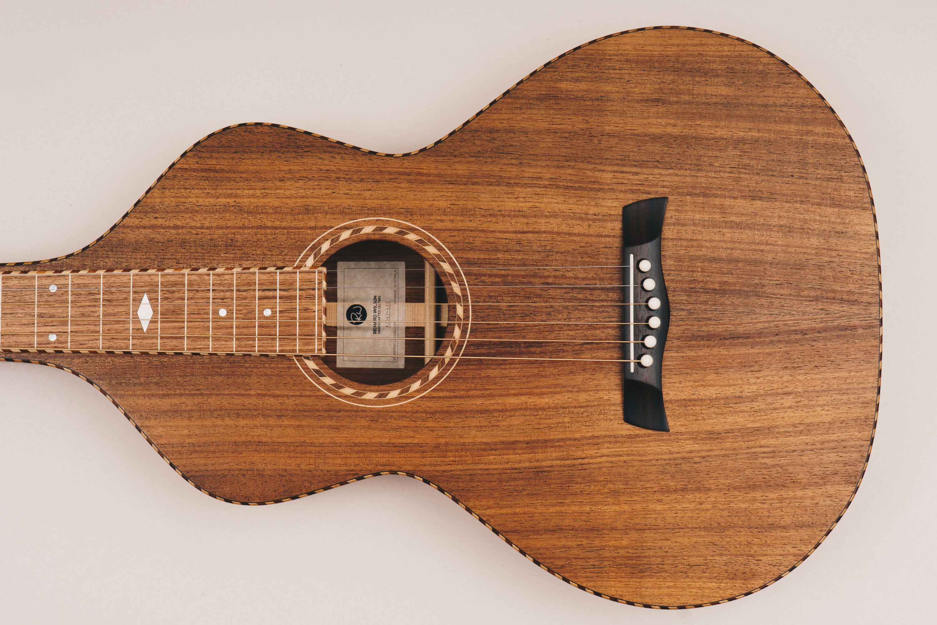Style 4 Weissenborn Guitar Weissenborn Acoustic Lap Steel Slide Guitar by master luthier Richard Wilson. Handcrafted in Australia. Serial no. RW2343-433.