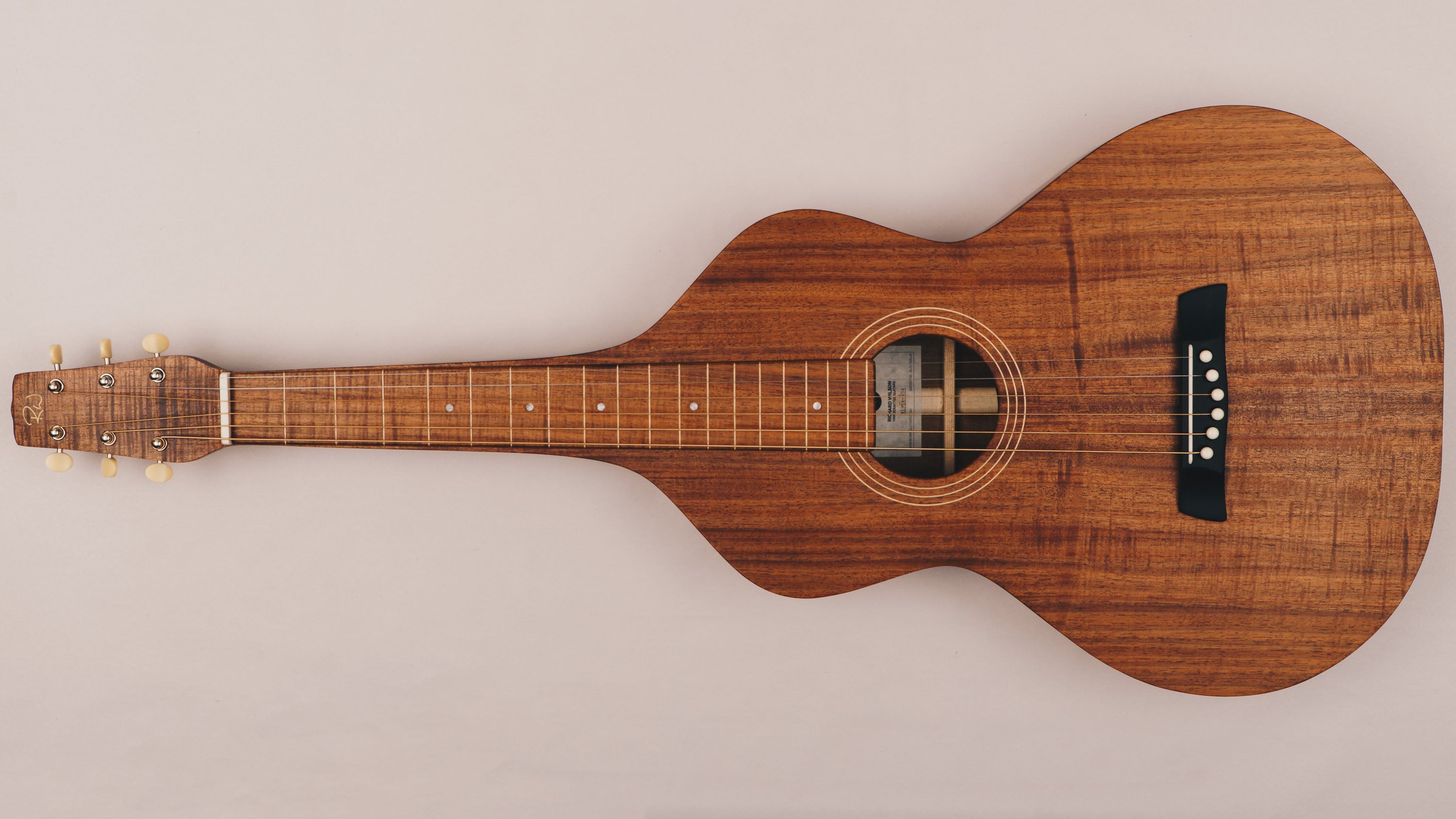 Tasmanian Blackwood Style 1 Weissenborn Acoustic Lap Steel Slide Guitar by master luthier Richard Wilson. Handcrafted in Australia. Serial no. RW1914-234.