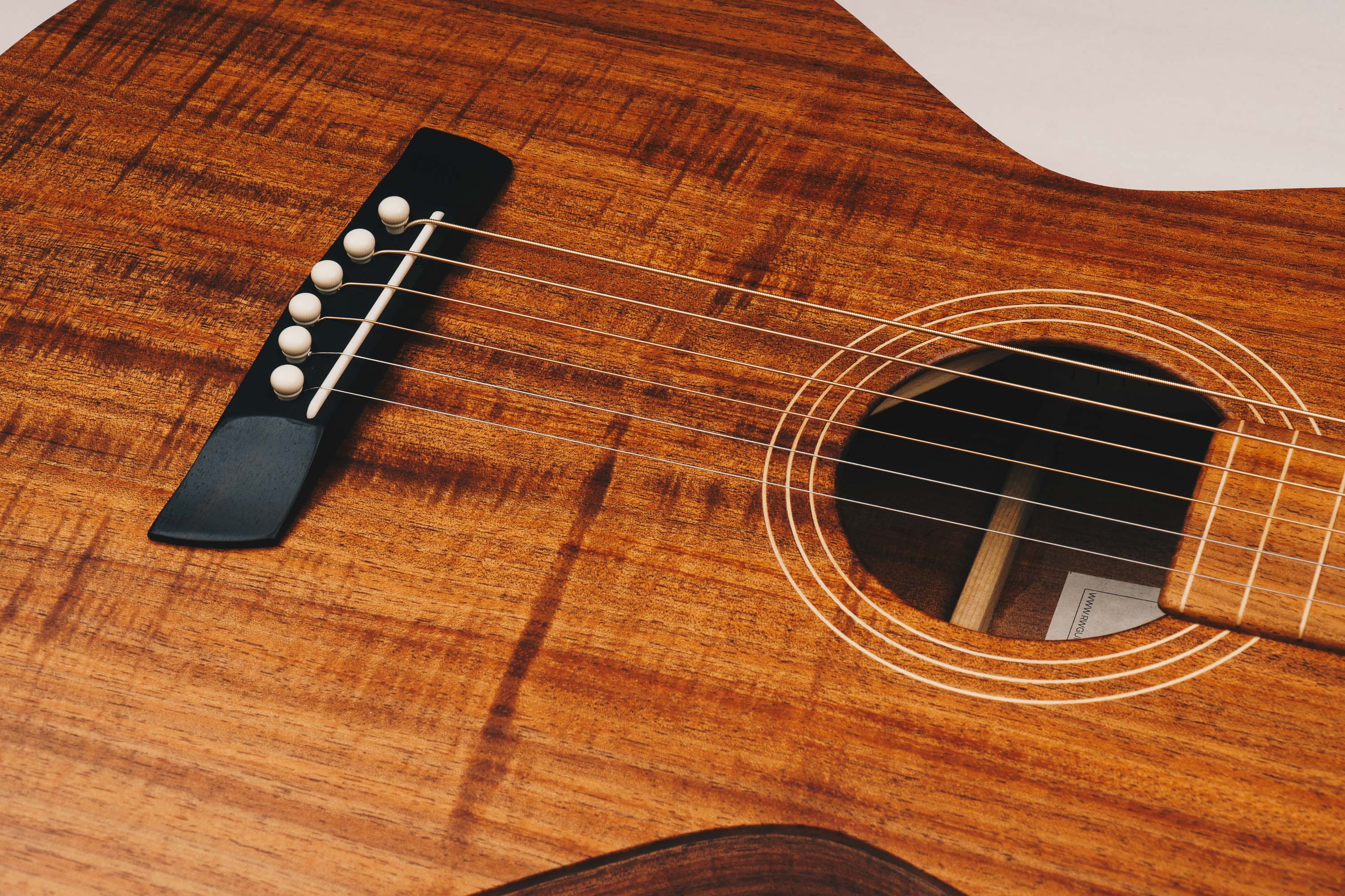 Tasmanian Blackwood Style 1 Weissenborn Acoustic Lap Steel Slide Guitar by master luthier Richard Wilson. Handcrafted in Australia. Serial no. RW1914-234.