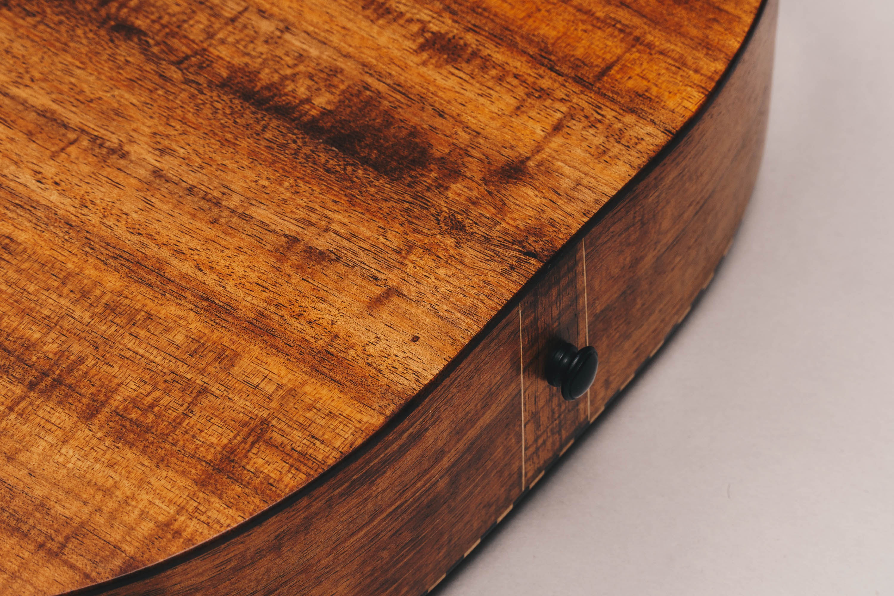 Tasmanian Blackwood Style 3 Weissenborn Acoustic Lap Steel Slide Guitar by master luthier Richard Wilson. Handcrafted in Australia. Serial no. RW1809-228.