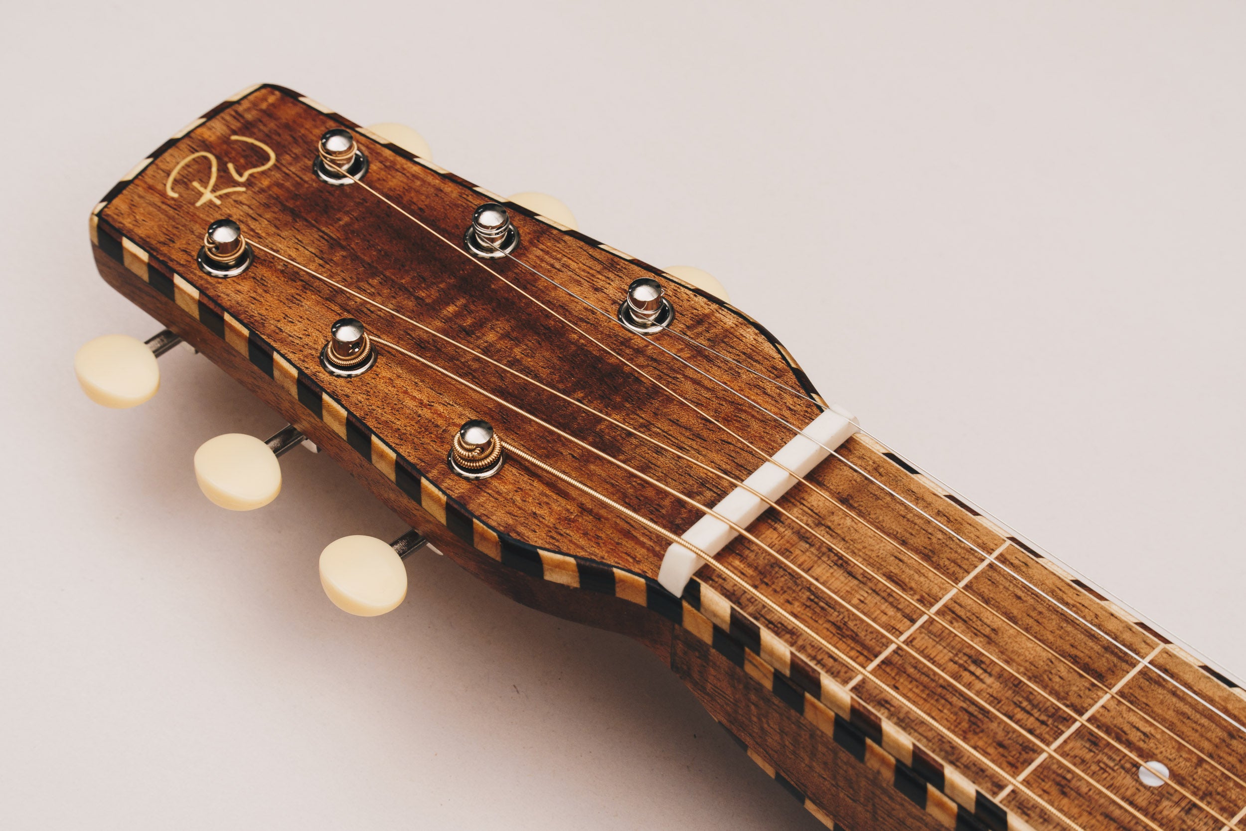 Tasmanian Blackwood Style 4 Weissenborn Acoustic Lap Steel Slide Guitar by master luthier Richard Wilson. Handcrafted in Australia. Serial no. RW1904-225.