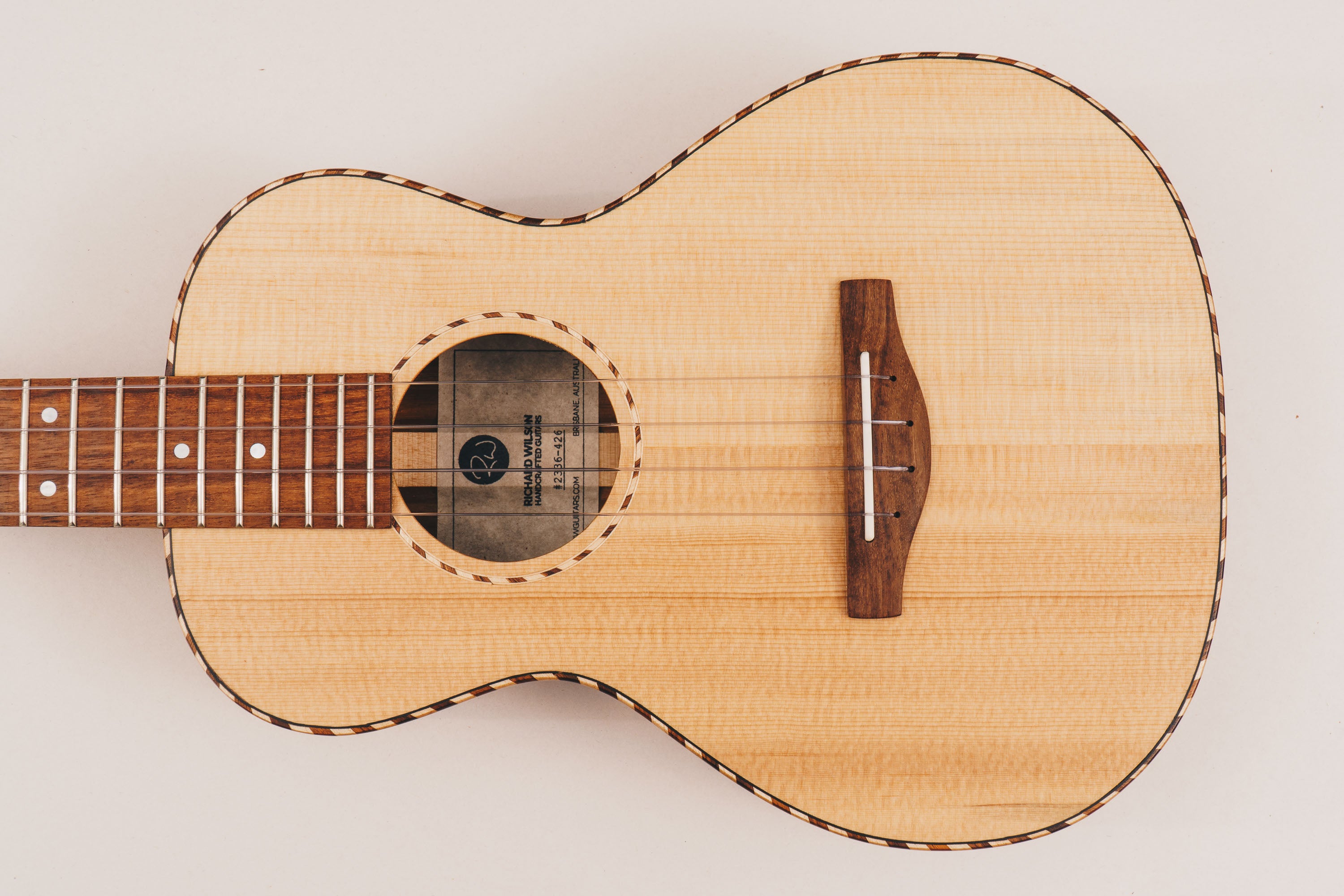 Tenor Ukulele - Tasmanian Blackwood & Sitka Spruce - 'Style 3' Ukulele by master luthier Richard Wilson. Handcrafted in Australia. Serial no. RW2336-426.