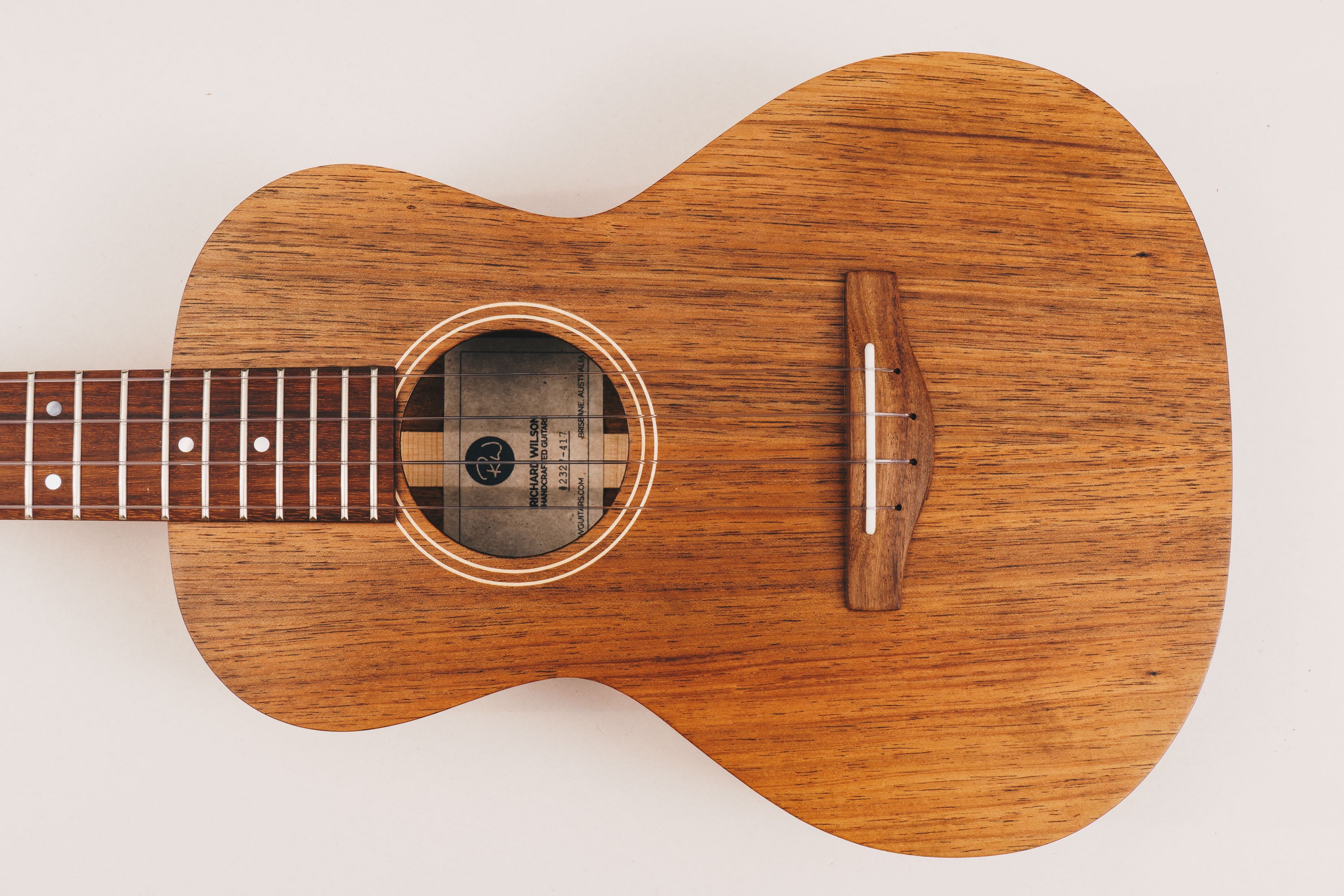 Tenor Ukulele - Tasmanian Blackwood - 'Style 1' Weissenborn Acoustic Lap Steel Slide Guitar by master luthier Richard Wilson. Handcrafted in Australia. Serial no. RW2327-417.