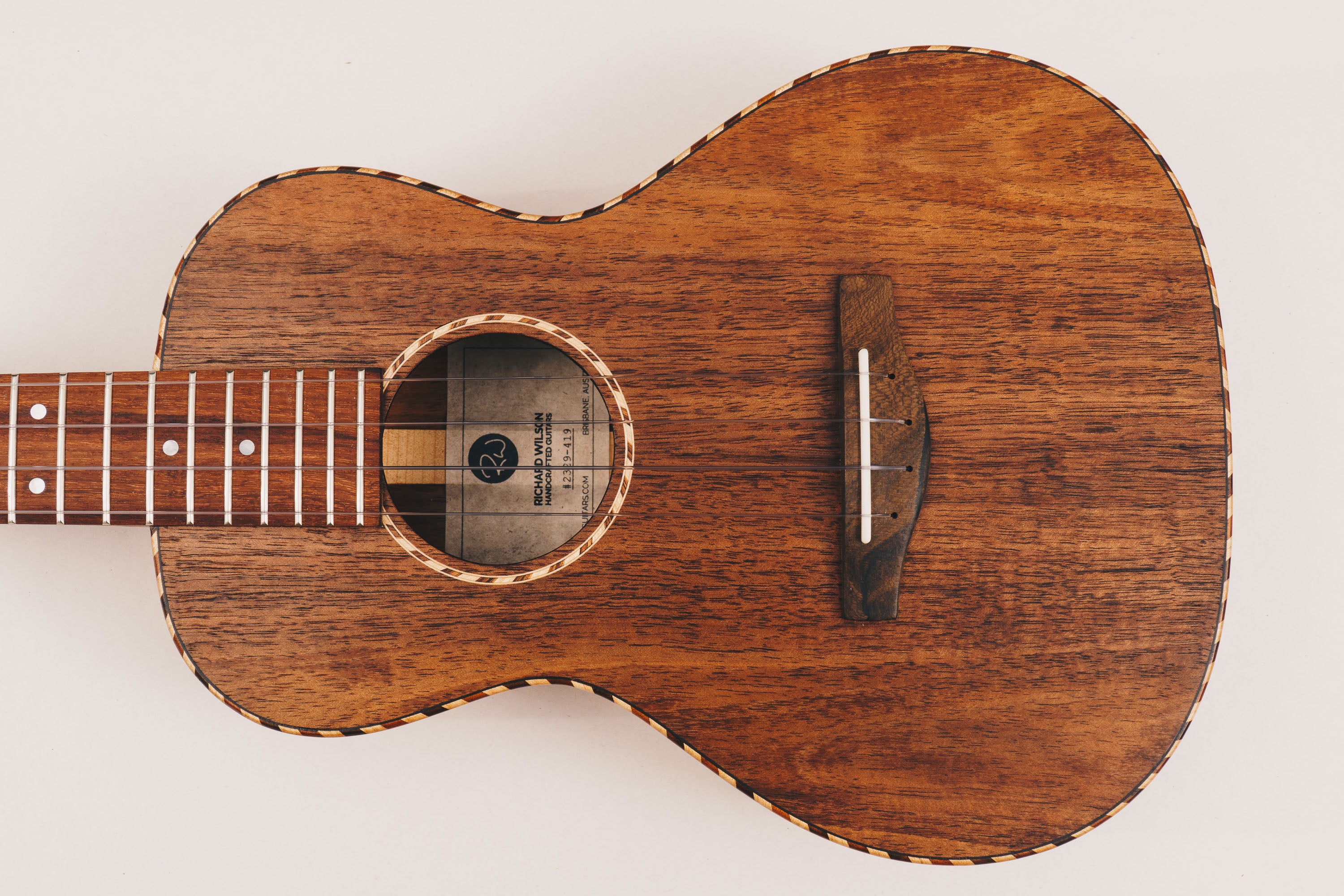 Tenor Ukulele - Tasmanian Blackwood - 'Style 3' Ukulele by master luthier Richard Wilson. Handcrafted in Australia. Serial no. RW2329-419.