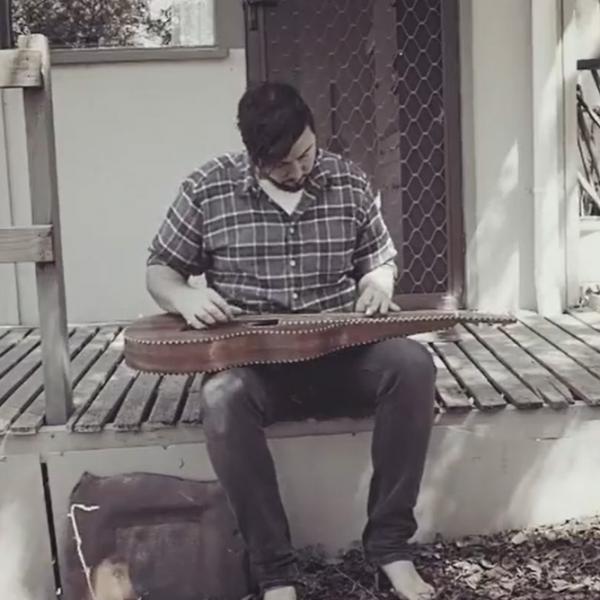 Brendon Love plays a Style 4 Weissenborn Guitar on his porch in Australia