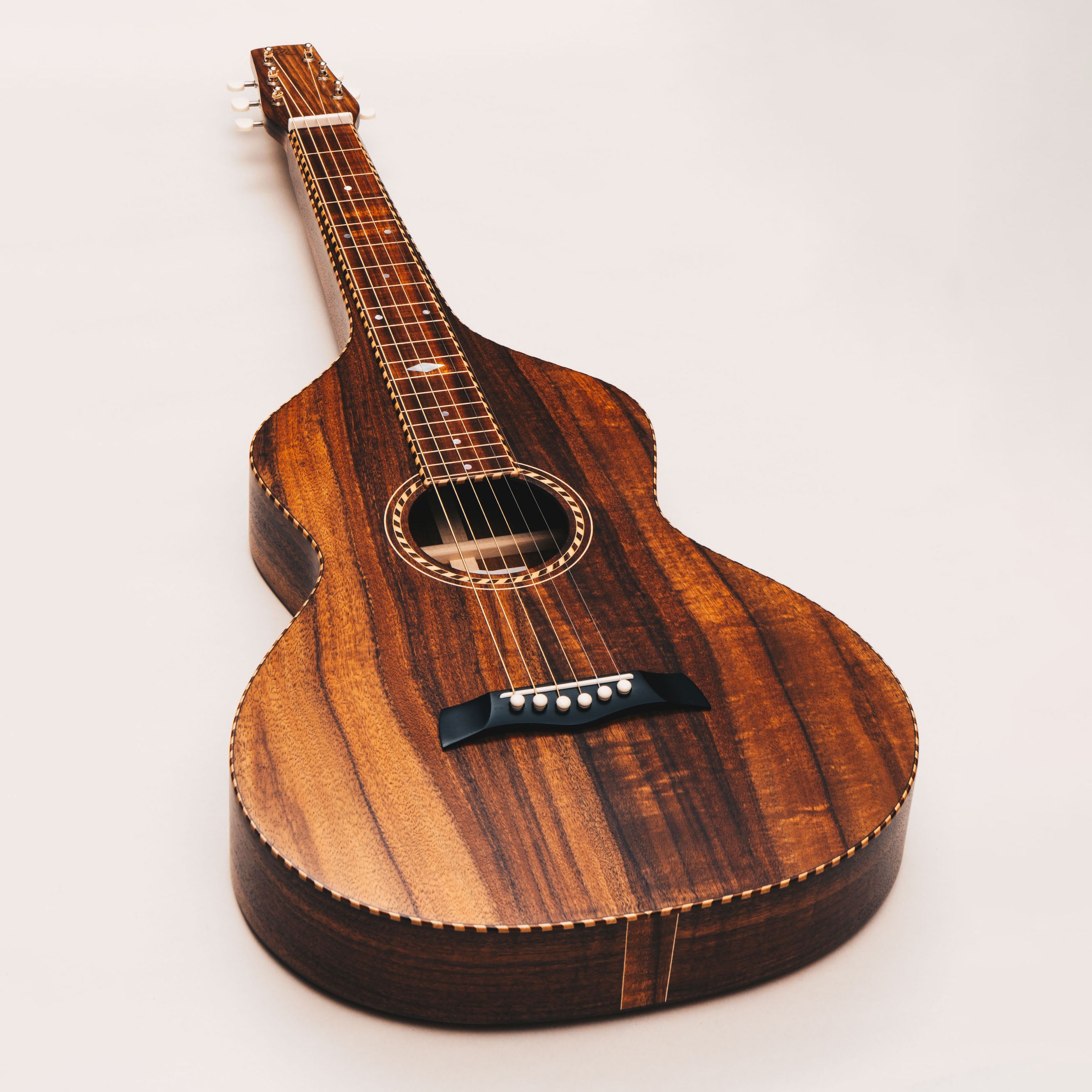 Hawaiian Koa Style 3 Weissenborn Guitar Weissenborn Acoustic Lap Steel Slide Guitar by master luthier Richard Wilson. Handcrafted in Australia. Serial no. RW2612-499.