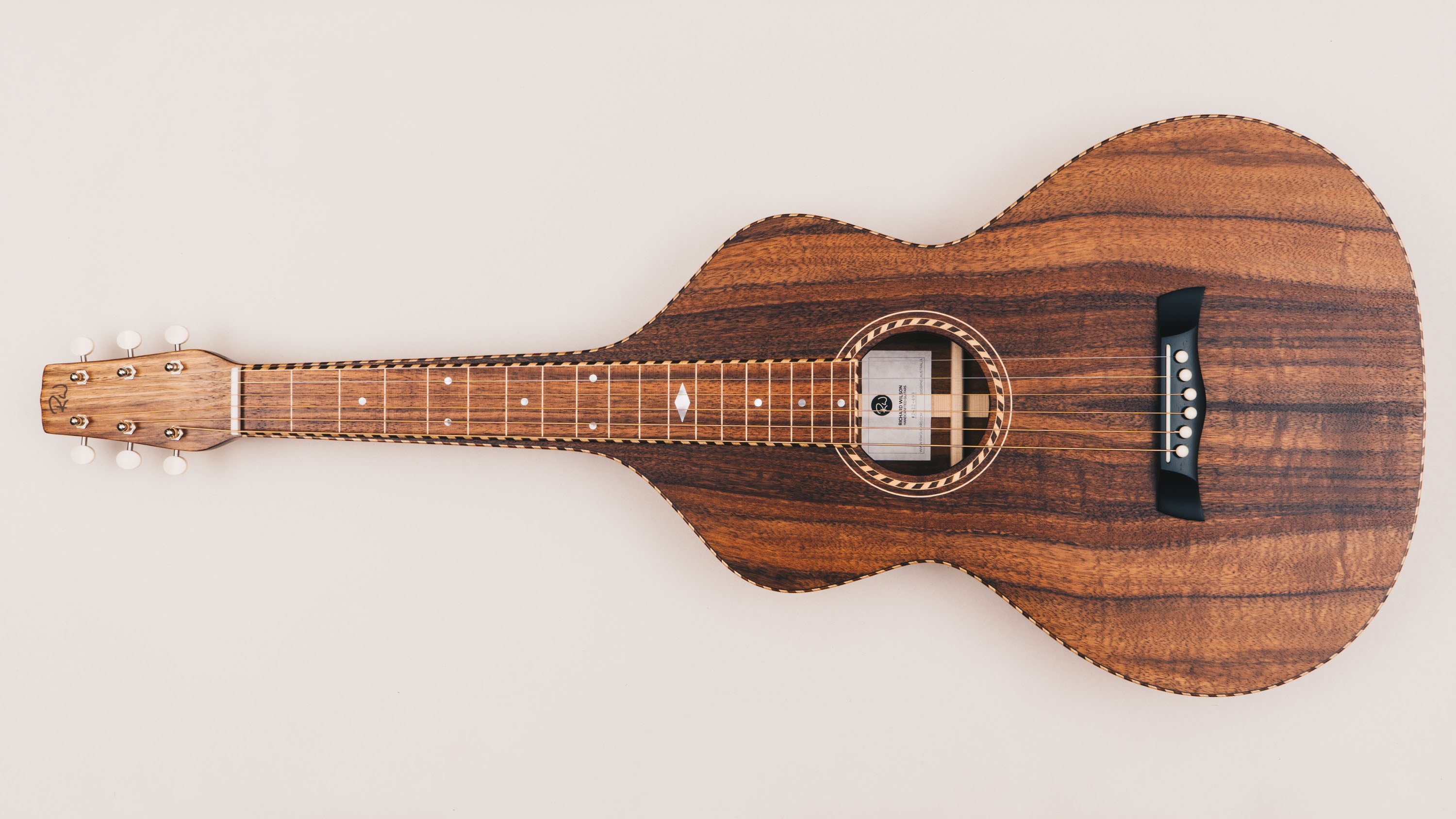 Hawaiian Koa Style 3 Weissenborn Guitar Weissenborn Acoustic Lap Steel Slide Guitar by master luthier Richard Wilson. Handcrafted in Australia. Serial no. RW2612-499.