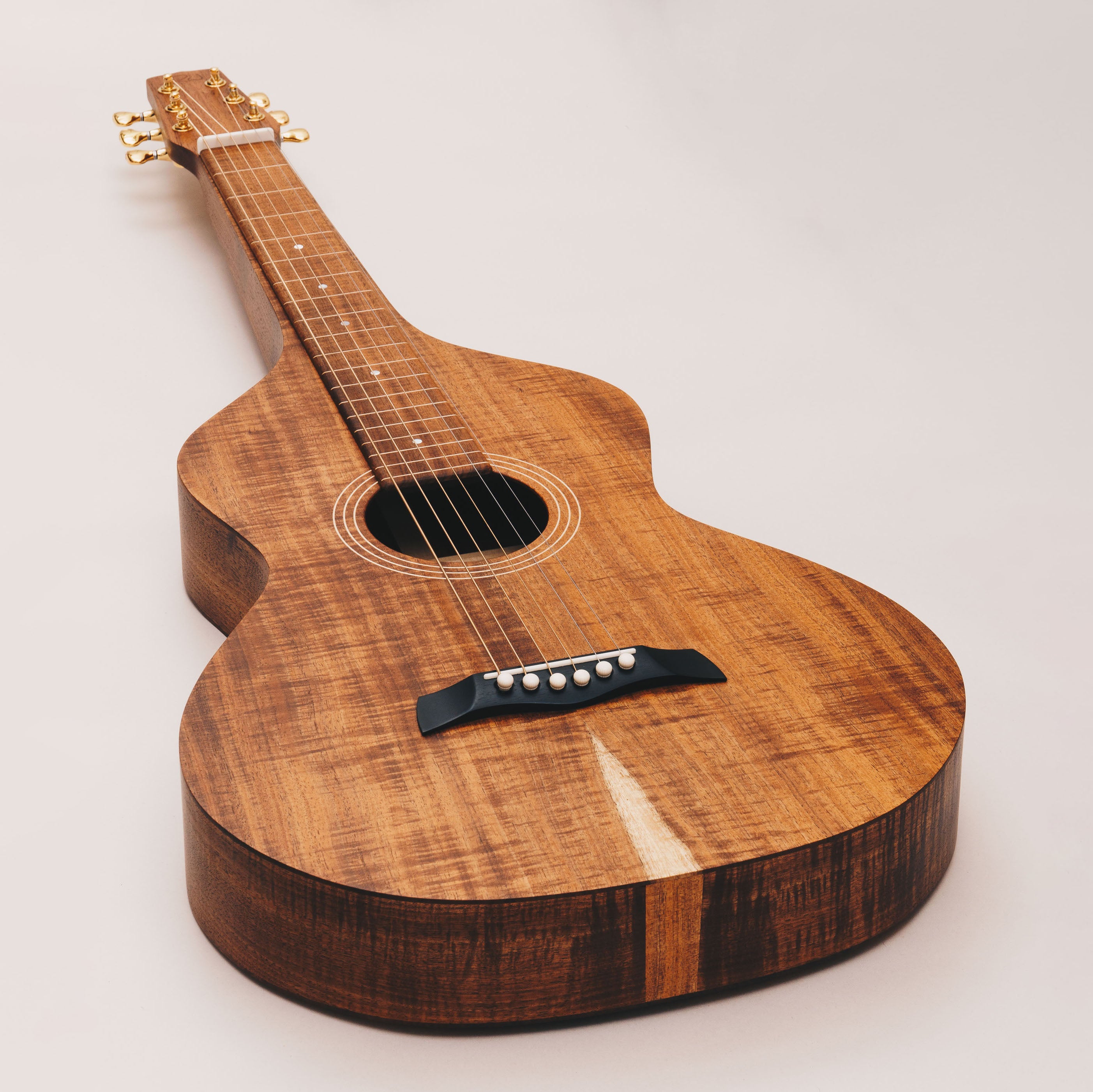 Style 1 Weissenborn Guitar - Tasmanian Blackwood Weissenborn Acoustic Lap Steel Slide Guitar by master luthier Richard Wilson. Handcrafted in Australia. Serial no. RW2408-458.