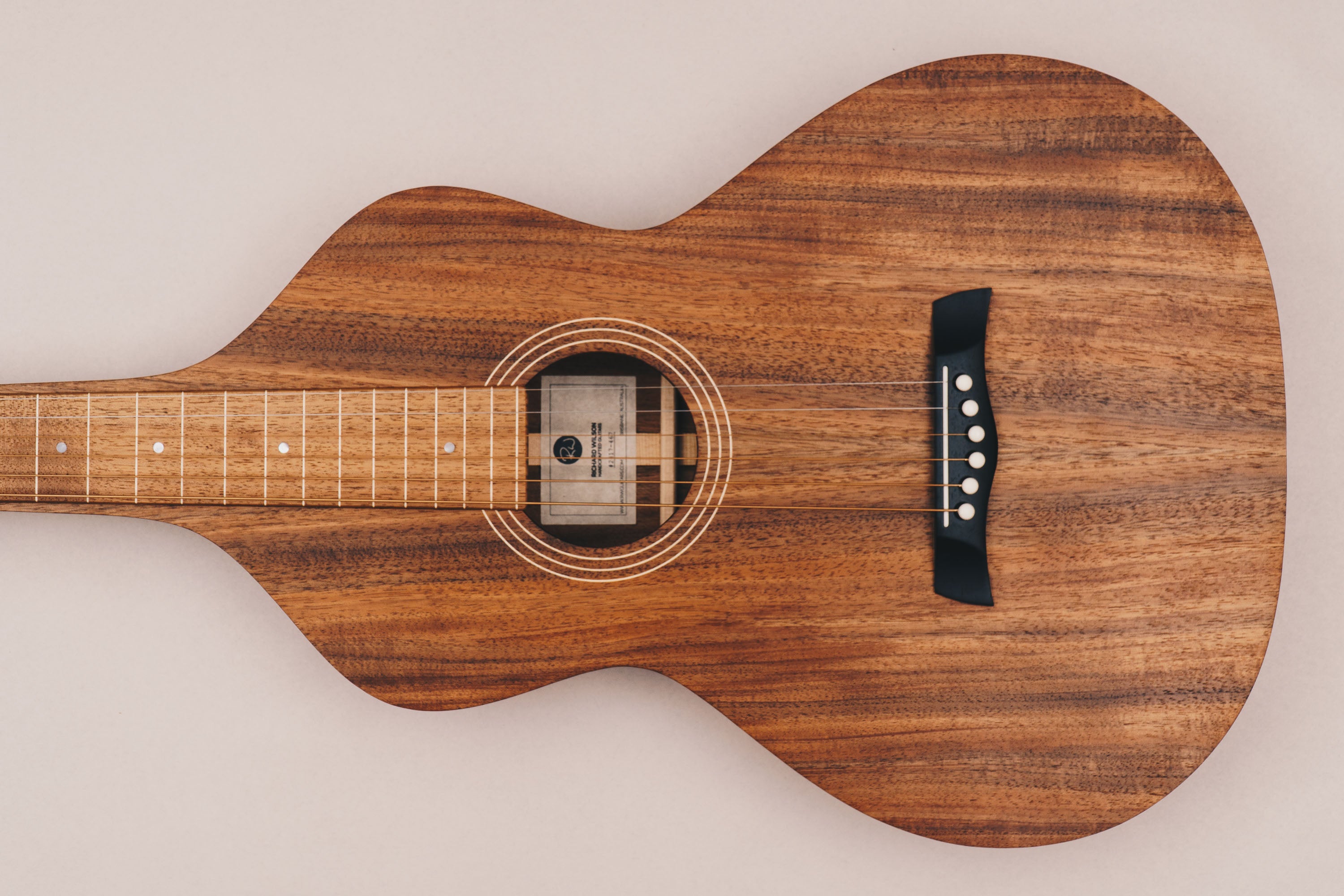 Style 1 Weissenborn Guitar - Tasmanian Blackwood Weissenborn Acoustic Lap Steel Slide Guitar by master luthier Richard Wilson. Handcrafted in Australia. Serial no. RW2417-467.