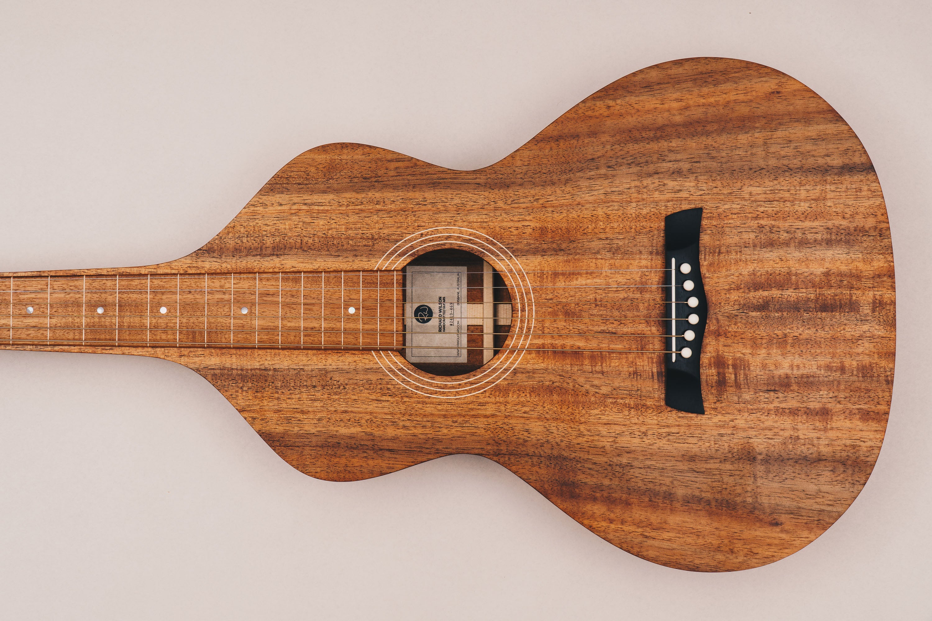 Style 1 Weissenborn Guitar - Tasmanian Blackwood Weissenborn Acoustic Lap Steel Slide Guitar by master luthier Richard Wilson. Handcrafted in Australia. Serial no. RW2419-469.