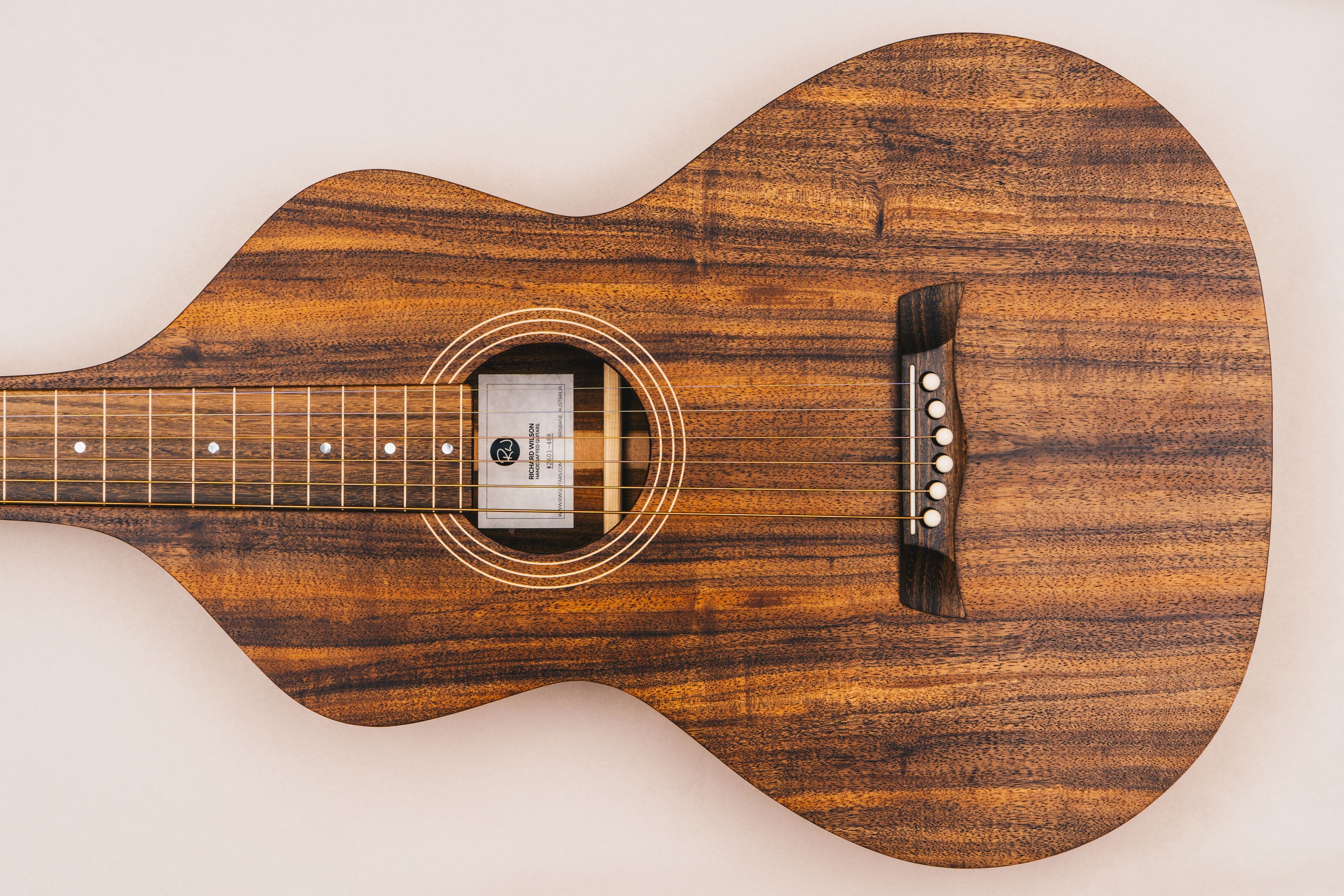 Style 1 Weissenborn Guitar - Tasmanian Blackwood Weissenborn Acoustic Lap Steel Slide Guitar by master luthier Richard Wilson. Handcrafted in Australia. Serial no. RW2601-488.