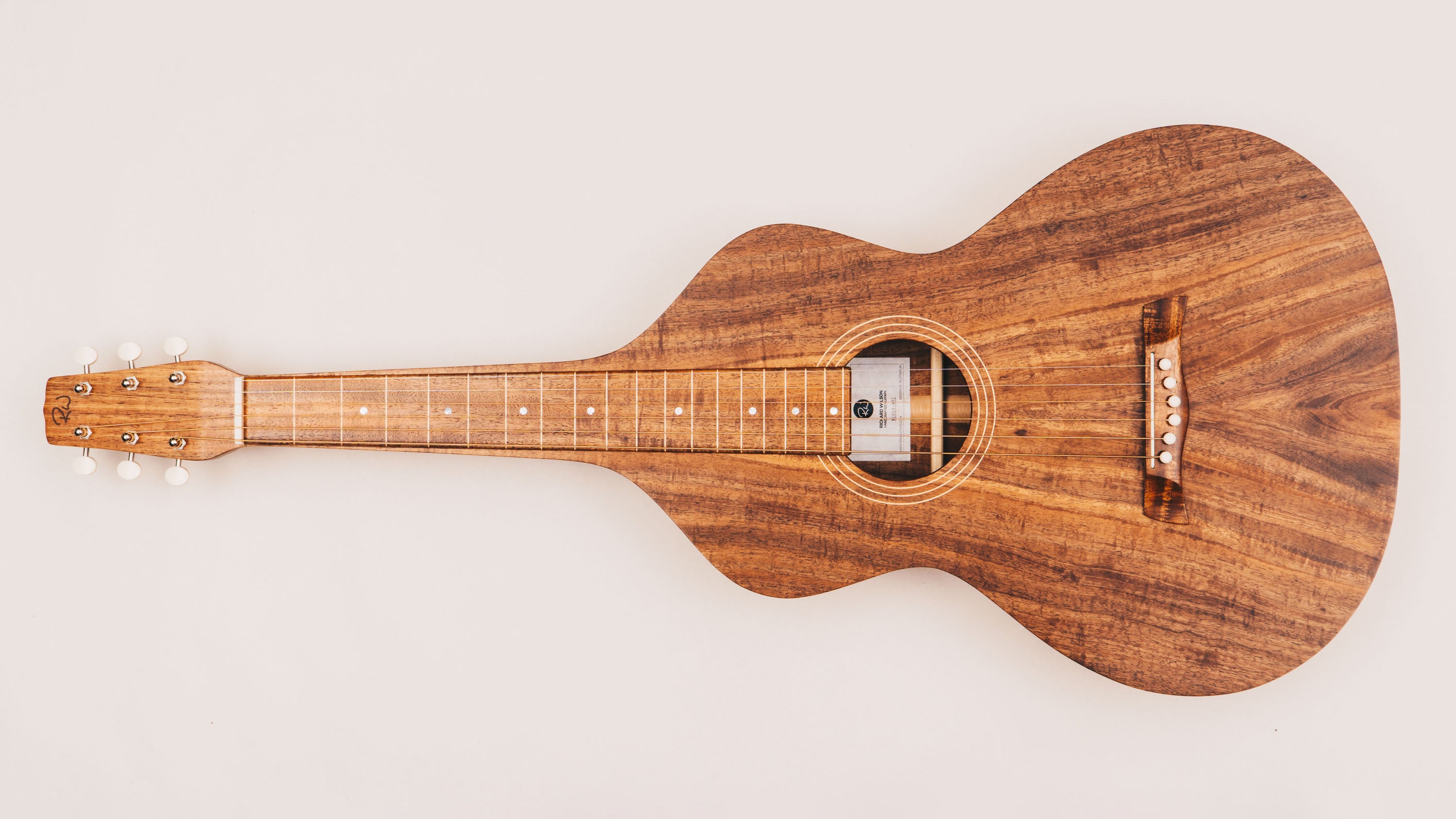 Style 1 Weissenborn Guitar - Tasmanian Blackwood Weissenborn Acoustic Lap Steel Slide Guitar by master luthier Richard Wilson. Handcrafted in Australia. Serial no. RW2604-491.