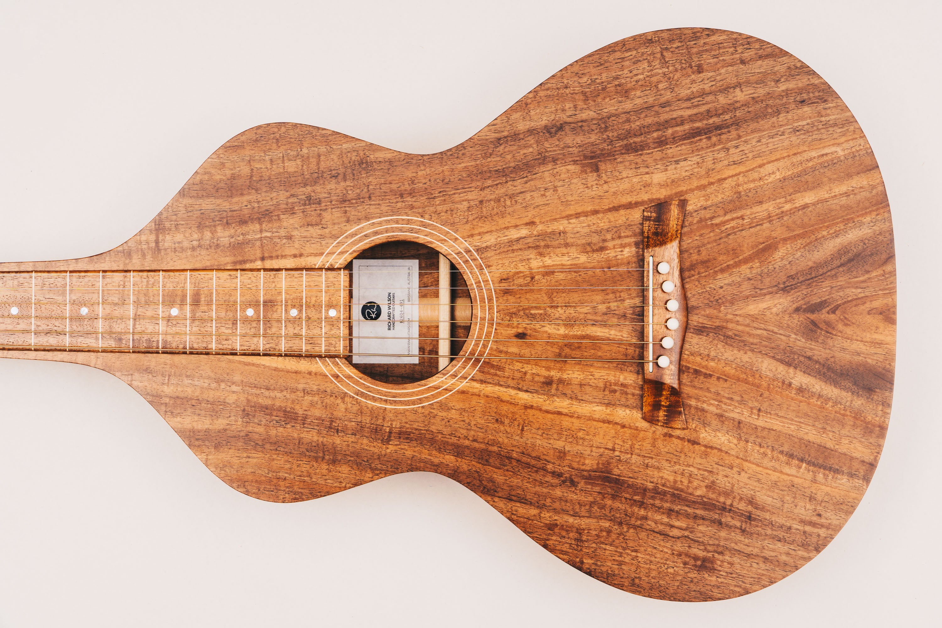 Style 1 Weissenborn Guitar - Tasmanian Blackwood Weissenborn Acoustic Lap Steel Slide Guitar by master luthier Richard Wilson. Handcrafted in Australia. Serial no. RW2604-491.