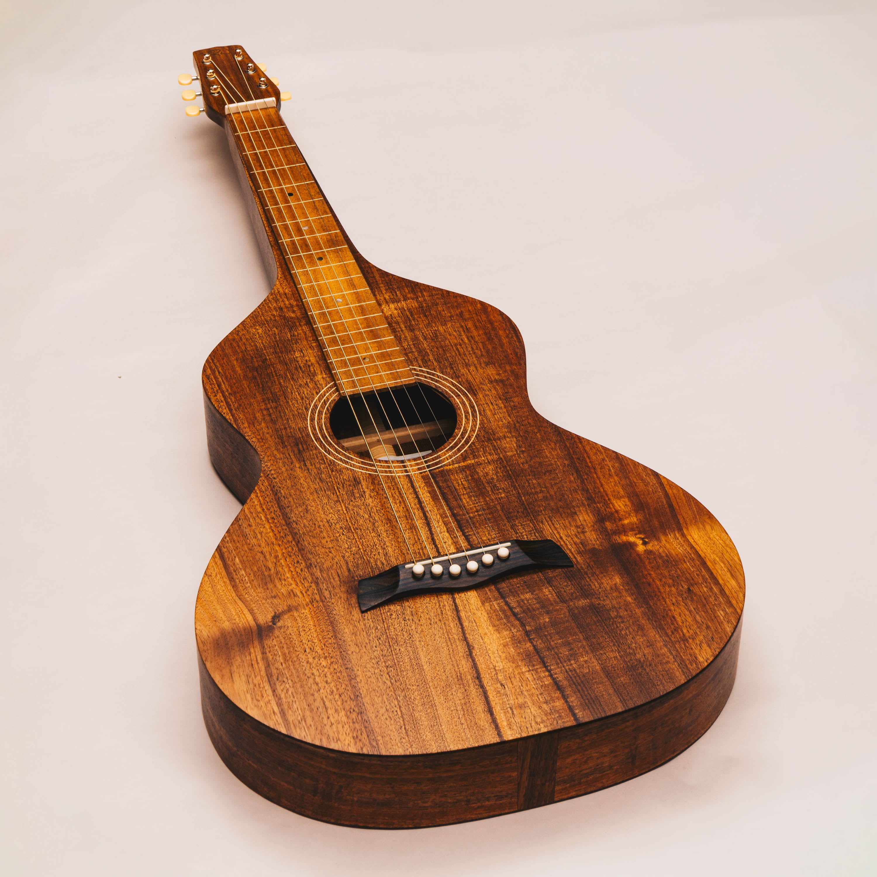 Style 1 Weissenborn Guitar - Tasmanian Blackwood Weissenborn Acoustic Lap Steel Slide Guitar by master luthier Richard Wilson. Handcrafted in Australia. Serial no. RW2605-492.