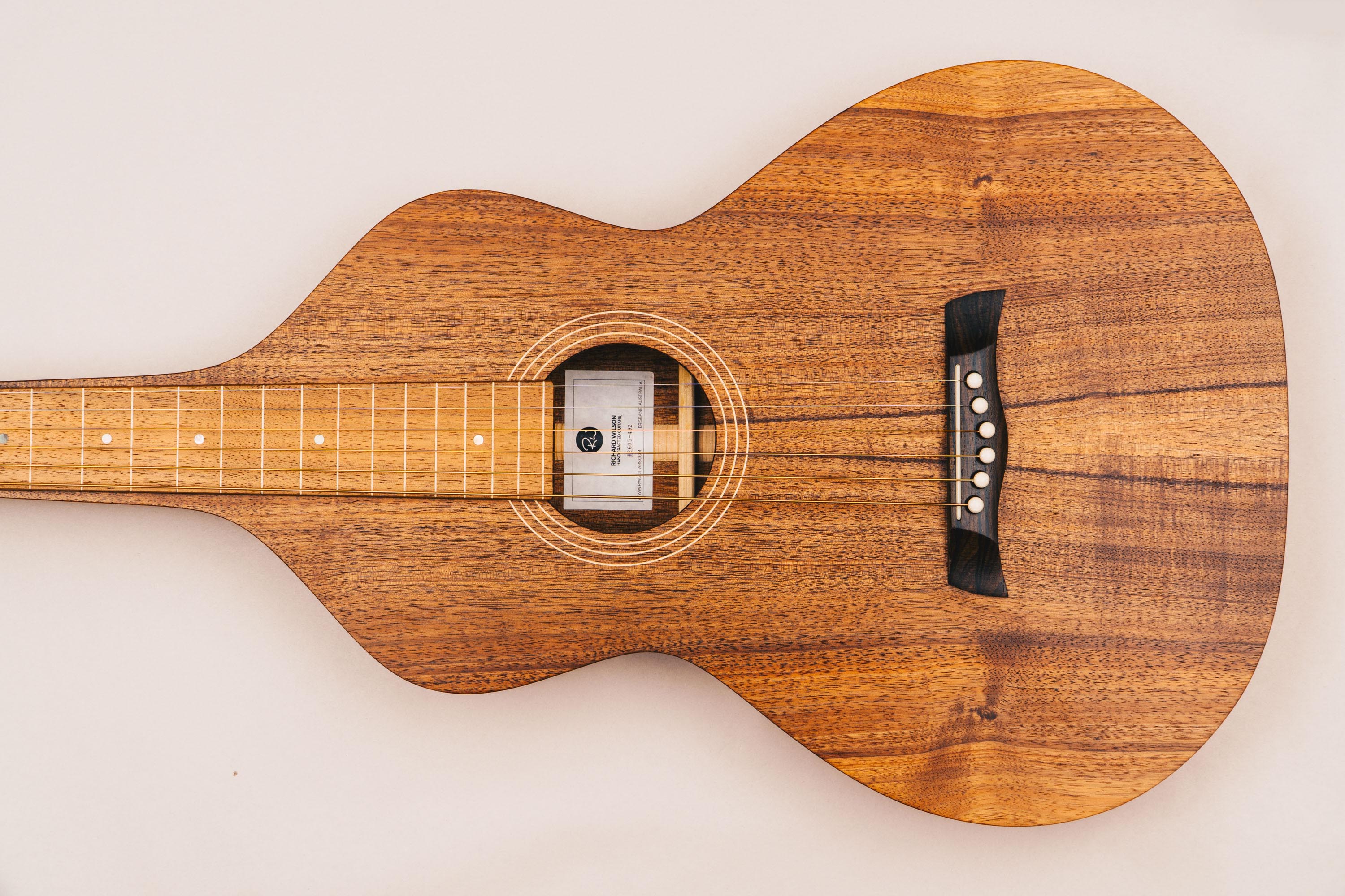 Style 1 Weissenborn Guitar - Tasmanian Blackwood Weissenborn Acoustic Lap Steel Slide Guitar by master luthier Richard Wilson. Handcrafted in Australia. Serial no. RW2605-492.