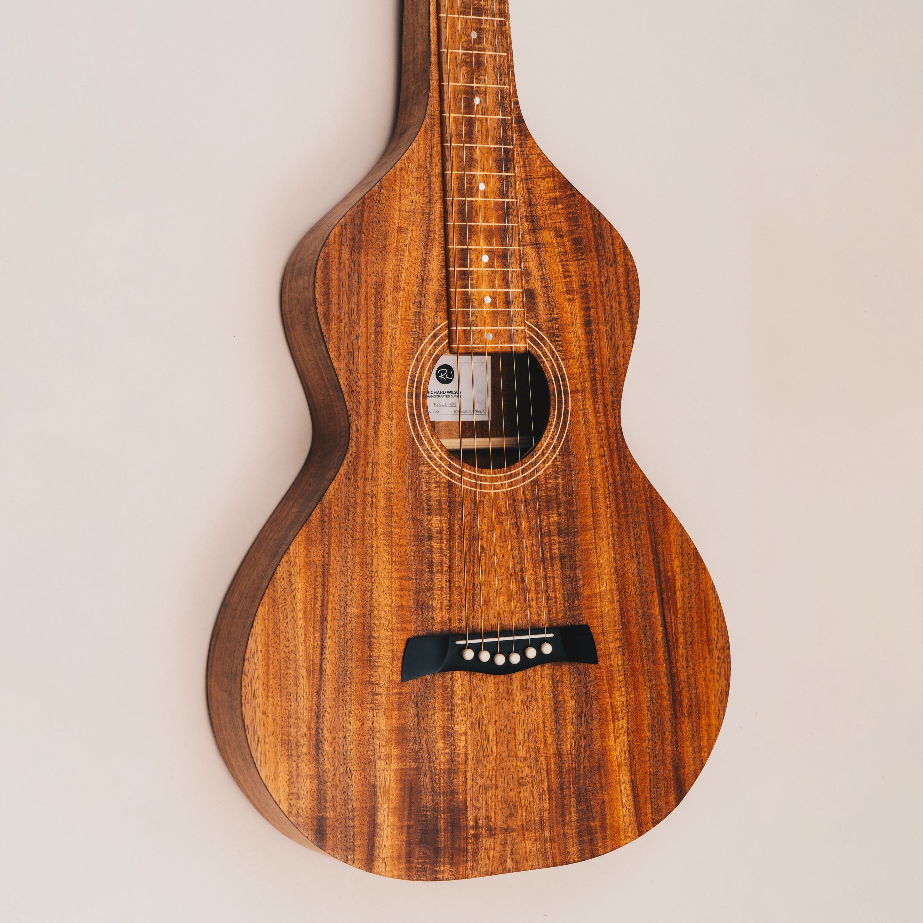 Style 1 Weissenborn Guitar - Tasmanian Blackwood Weissenborn Acoustic Lap Steel Slide Guitar by master luthier Richard Wilson. Handcrafted in Australia. Serial no. RW2611-498.