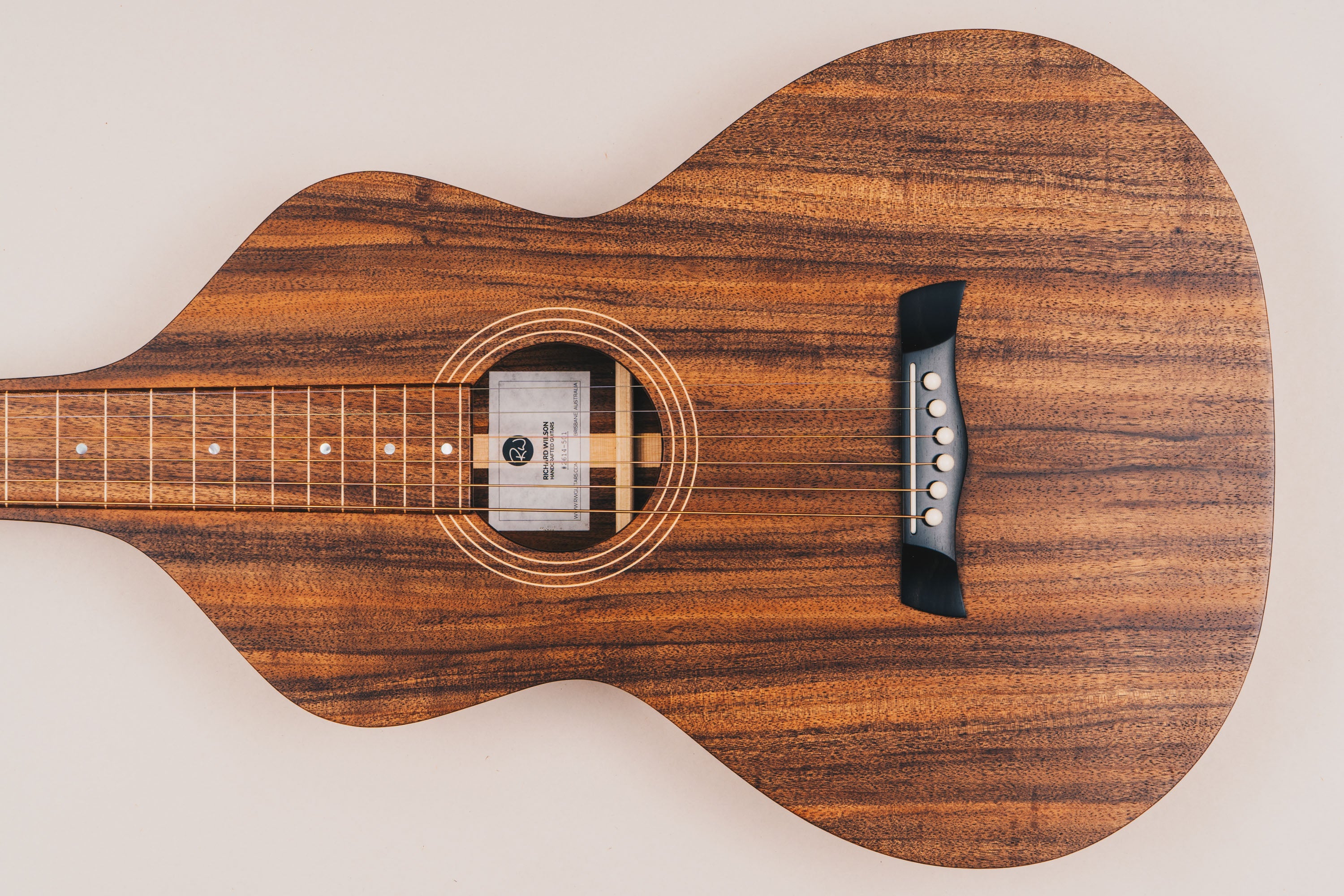 Style 1 Weissenborn Guitar - Tasmanian Blackwood Weissenborn Acoustic Lap Steel Slide Guitar by master luthier Richard Wilson. Handcrafted in Australia. Serial no. RW2614-501.