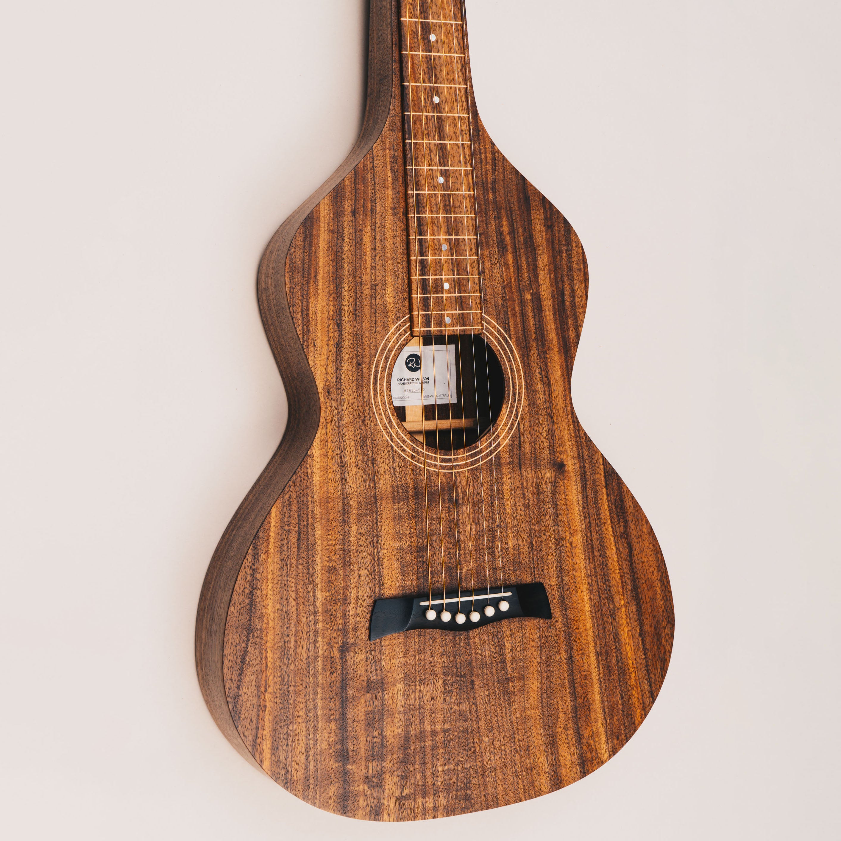 Style 1 Weissenborn Guitar - Tasmanian Blackwood Weissenborn Acoustic Lap Steel Slide Guitar by master luthier Richard Wilson. Handcrafted in Australia. Serial no. RW2615-502.