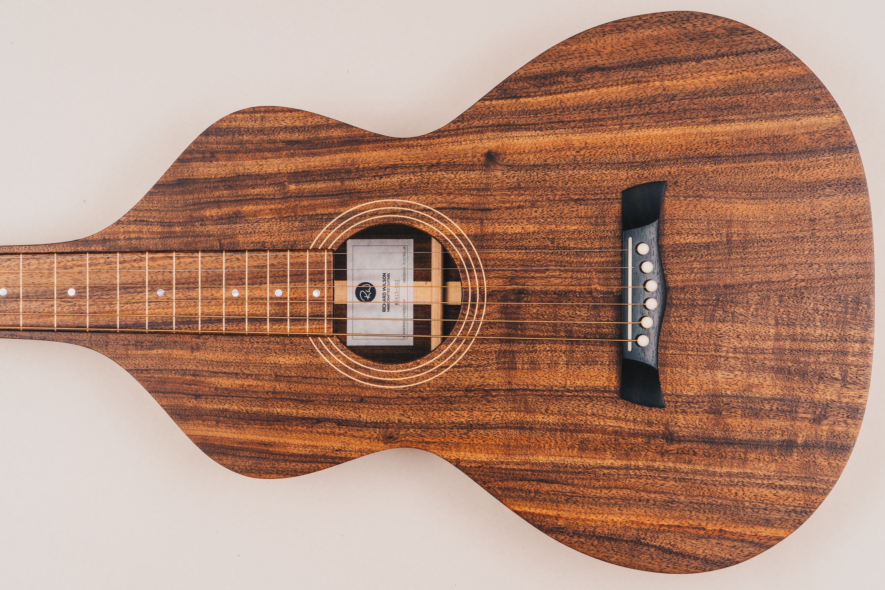 Style 1 Weissenborn Guitar - Tasmanian Blackwood Weissenborn Acoustic Lap Steel Slide Guitar by master luthier Richard Wilson. Handcrafted in Australia. Serial no. RW2615-502.