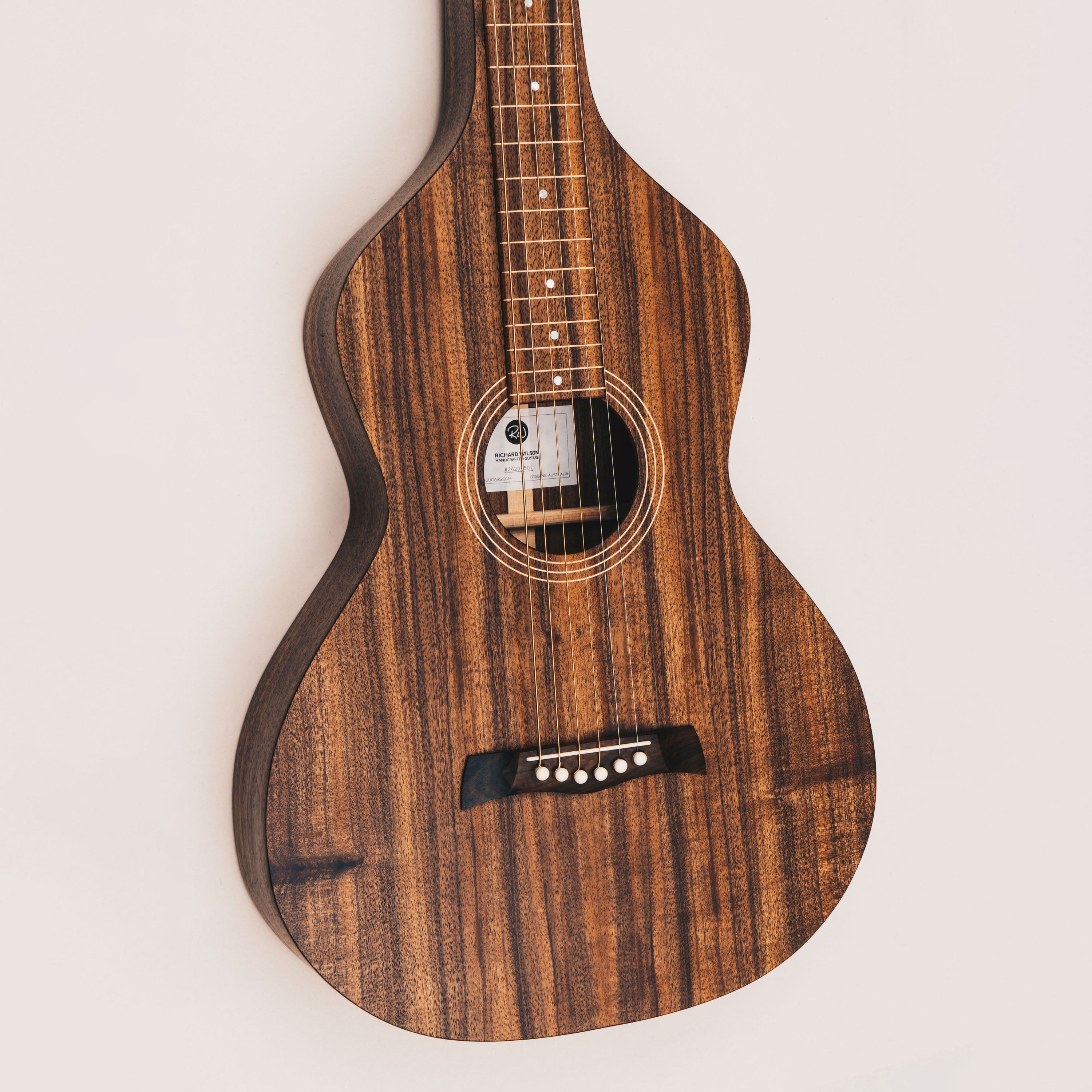 Style 1 Weissenborn Guitar - Tasmanian Blackwood Weissenborn Acoustic Lap Steel Slide Guitar by master luthier Richard Wilson. Handcrafted in Australia. Serial no. RW2620-507.