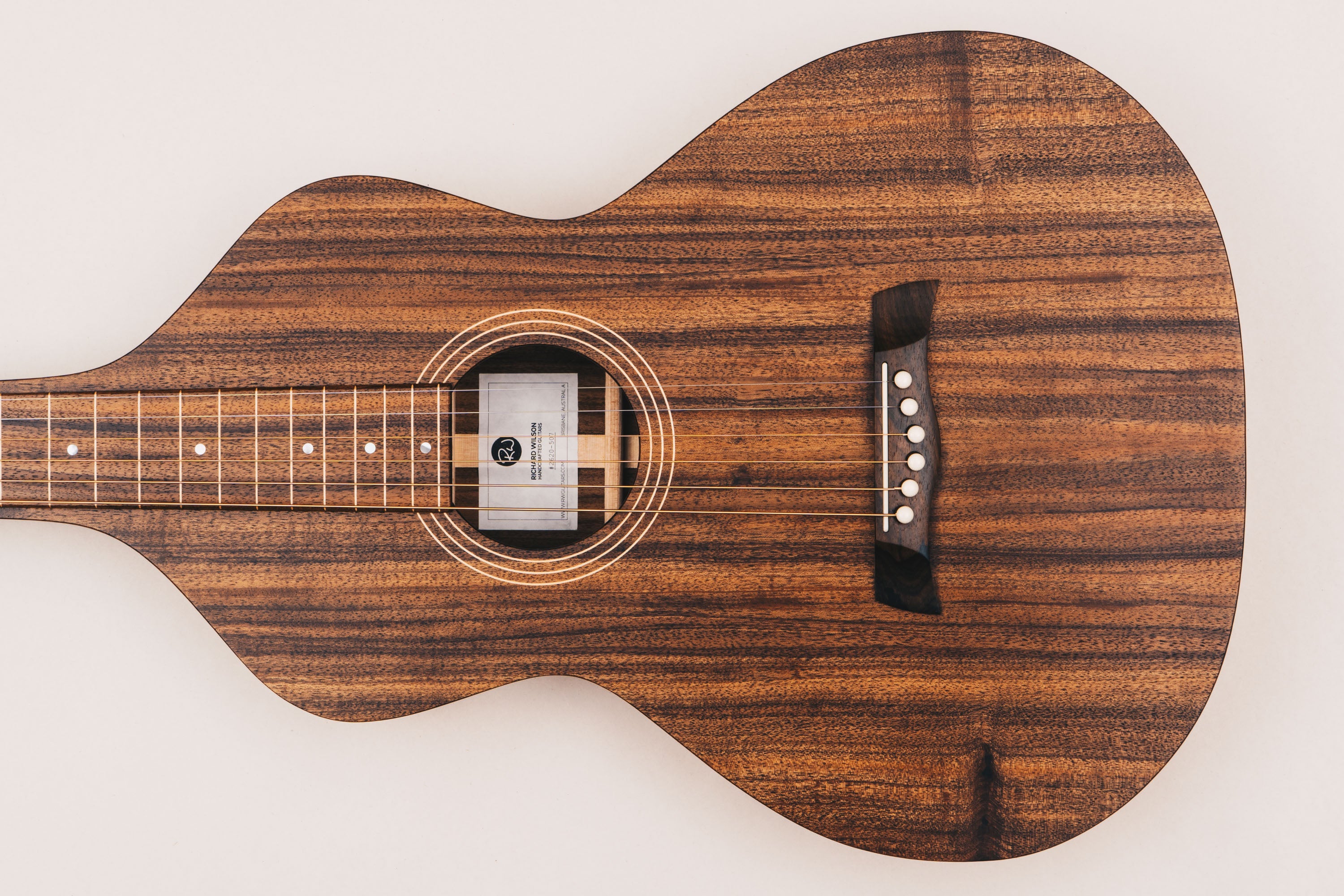 Style 1 Weissenborn Guitar - Tasmanian Blackwood Weissenborn Acoustic Lap Steel Slide Guitar by master luthier Richard Wilson. Handcrafted in Australia. Serial no. RW2620-507.