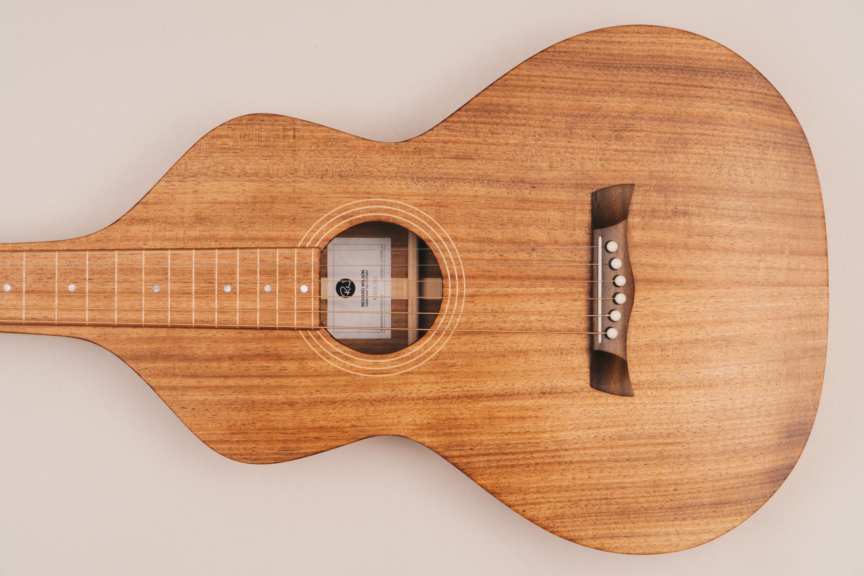 Style 1 Weissenborn Guitar - Tasmanian Blackwood Weissenborn Acoustic Lap Steel Slide Guitar by master luthier Richard Wilson. Handcrafted in Australia. Serial no. RW2623-510.