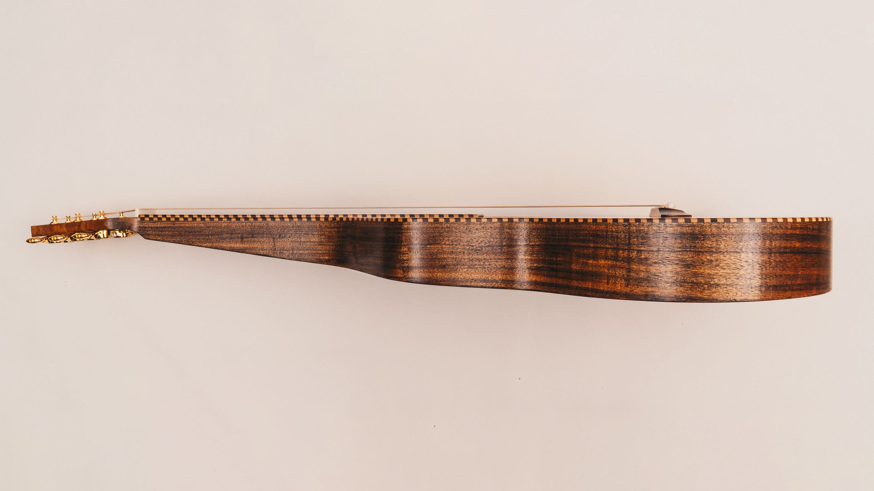 Style 2 Weissenborn Guitar - Tasmanian Blackwood & Bunya Weissenborn Acoustic Lap Steel Slide Guitar by master luthier Richard Wilson. Handcrafted in Australia. Serial no. RW2616-503.