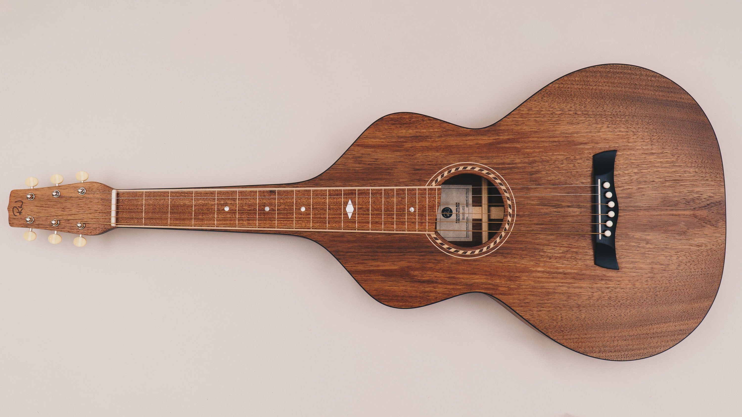 Style 2 Weissenborn Guitar - Tasmanian Blackwood Weissenborn Acoustic Lap Steel Slide Guitar by master luthier Richard Wilson. Handcrafted in Australia. Serial no. RW2405-455.