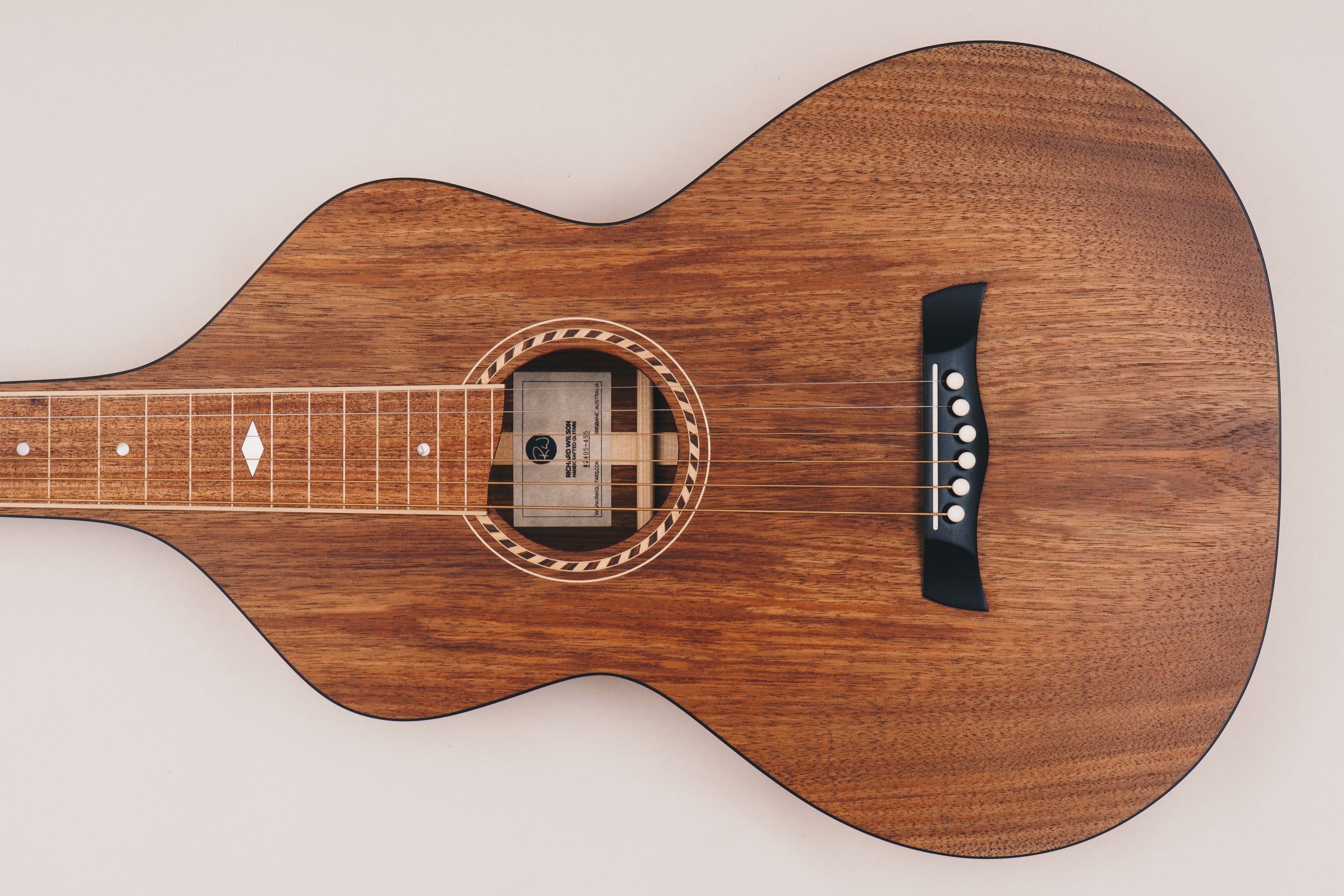 Style 2 Weissenborn Guitar - Tasmanian Blackwood Weissenborn Acoustic Lap Steel Slide Guitar by master luthier Richard Wilson. Handcrafted in Australia. Serial no. RW2405-455.