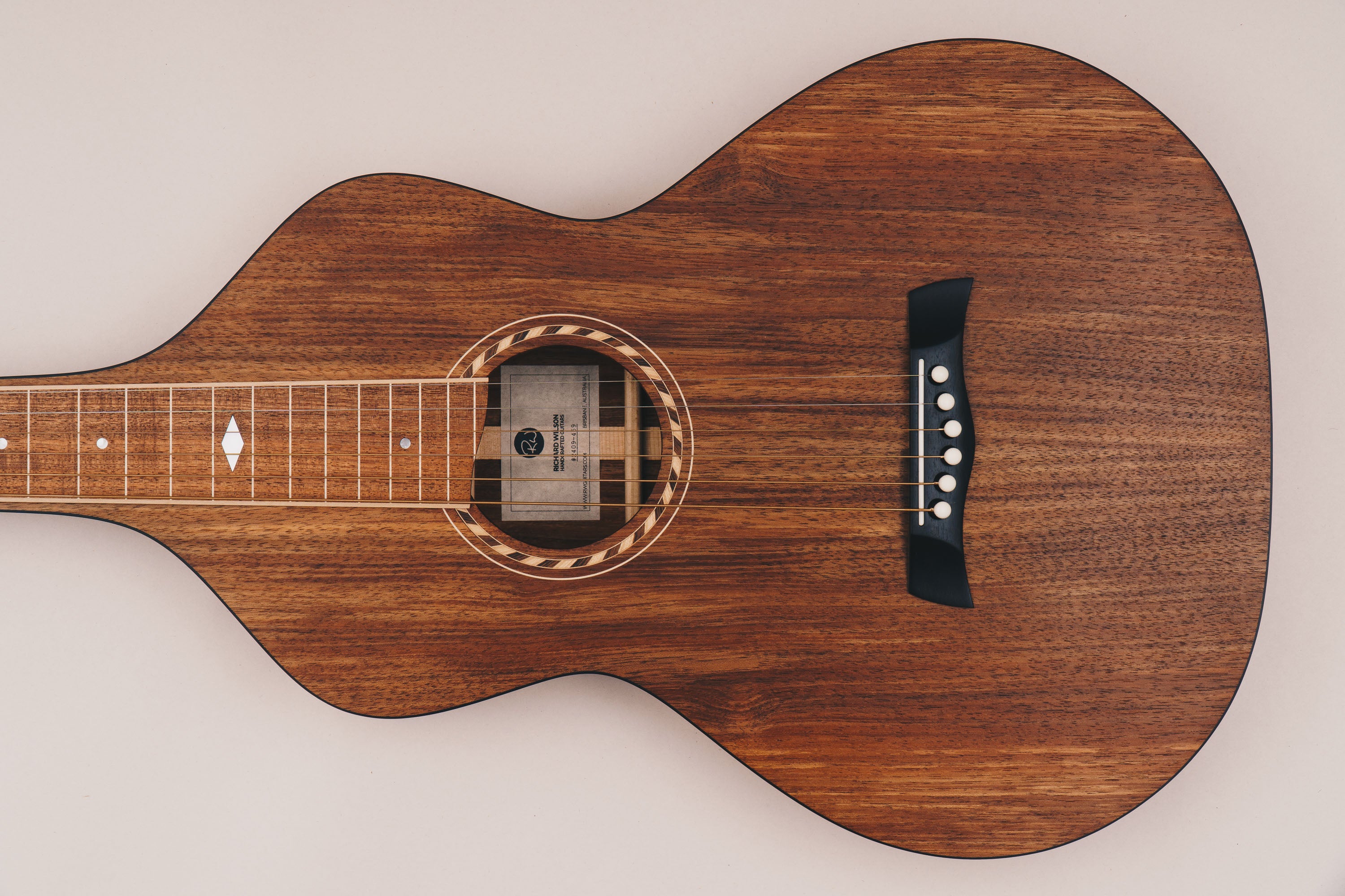 Style 2 Weissenborn Guitar - Tasmanian Blackwood Weissenborn Acoustic Lap Steel Slide Guitar by master luthier Richard Wilson. Handcrafted in Australia. Serial no. RW2409-459.