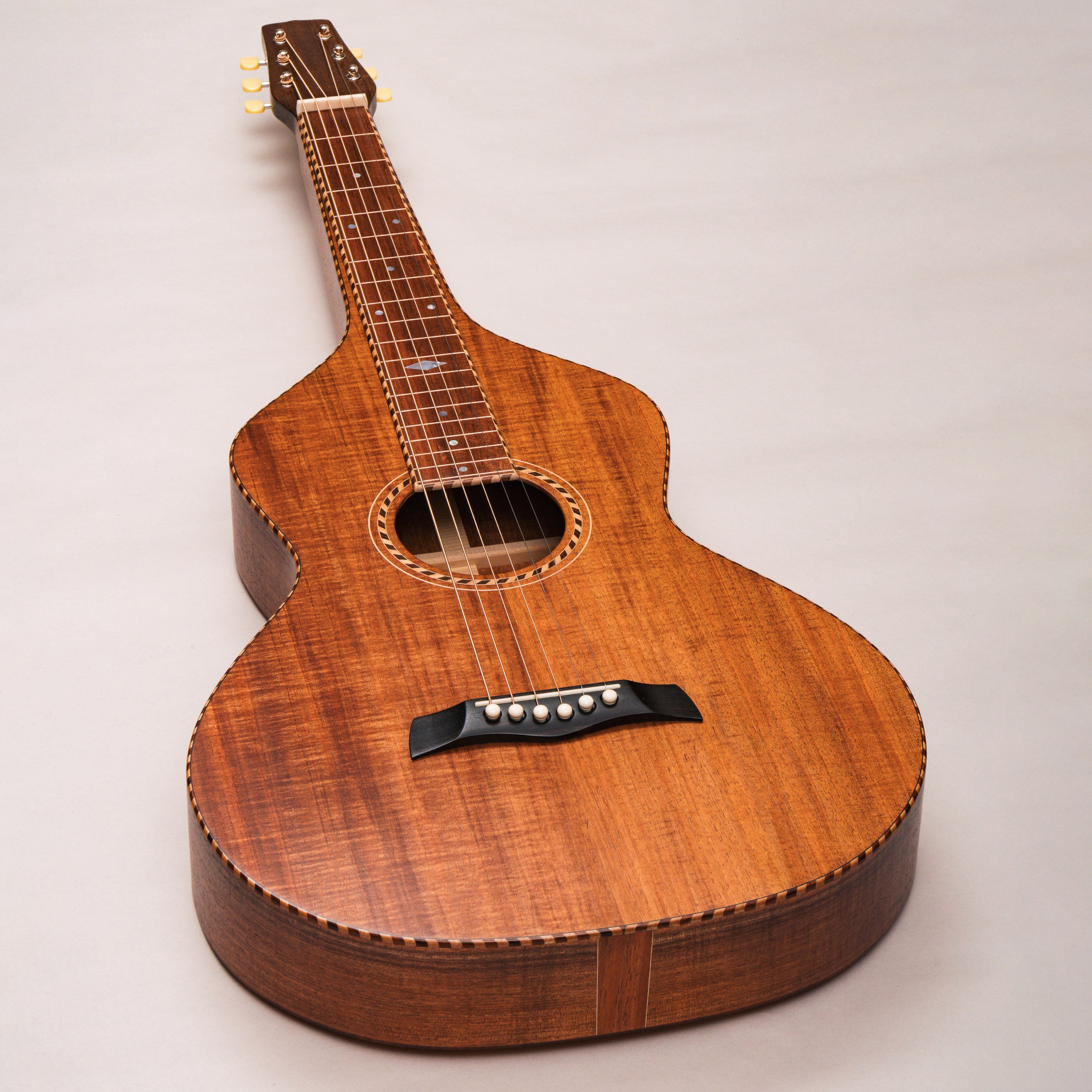 Style 3 Weissenborn Guitar - Tasmanian Blackwood Weissenborn Acoustic Lap Steel Slide Guitar by master luthier Richard Wilson. Handcrafted in Australia. Serial no. RW2507-477.