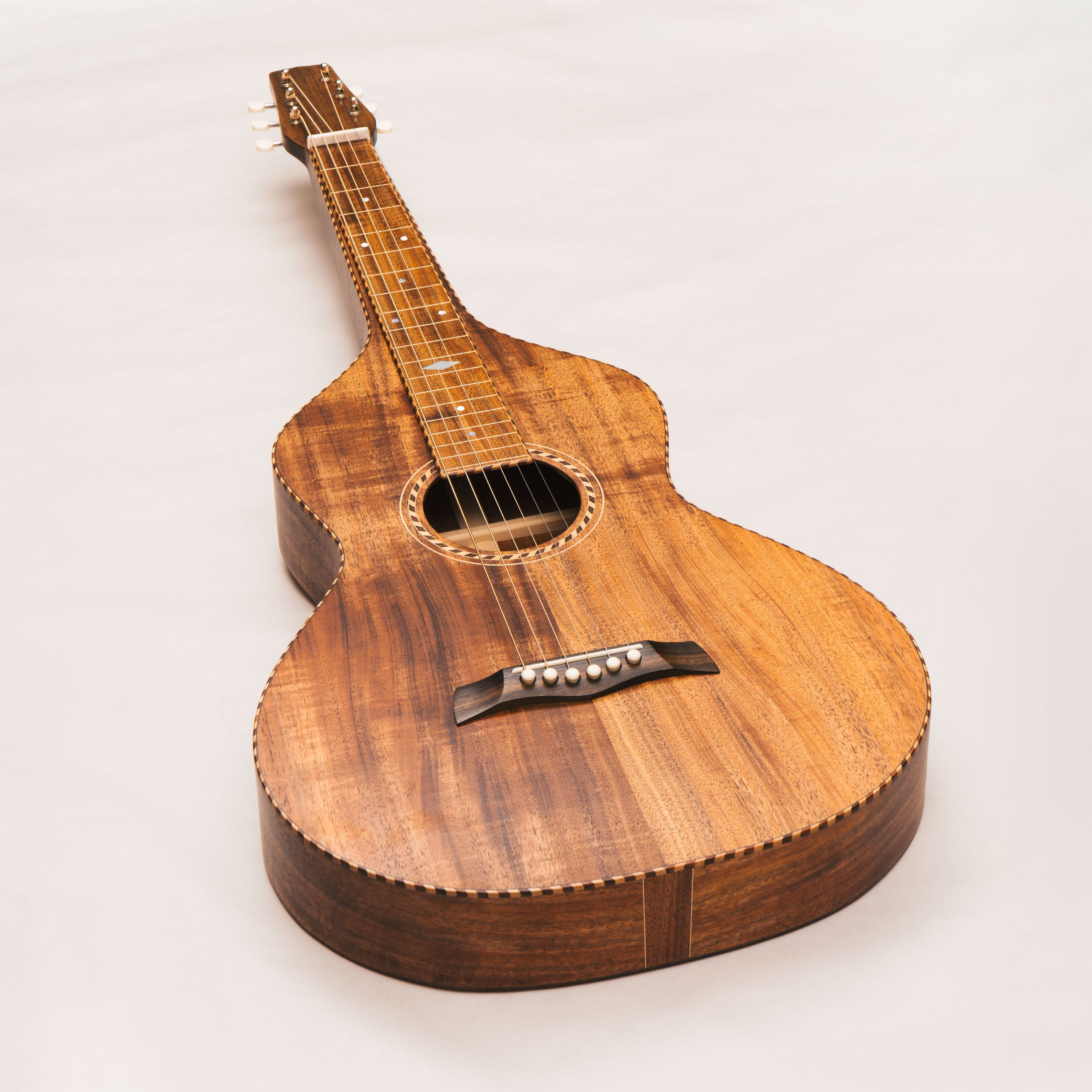 Style 3 Weissenborn Guitar - Tasmanian Blackwood Weissenborn Acoustic Lap Steel Slide Guitar by master luthier Richard Wilson. Handcrafted in Australia. Serial no. RW2606-493.