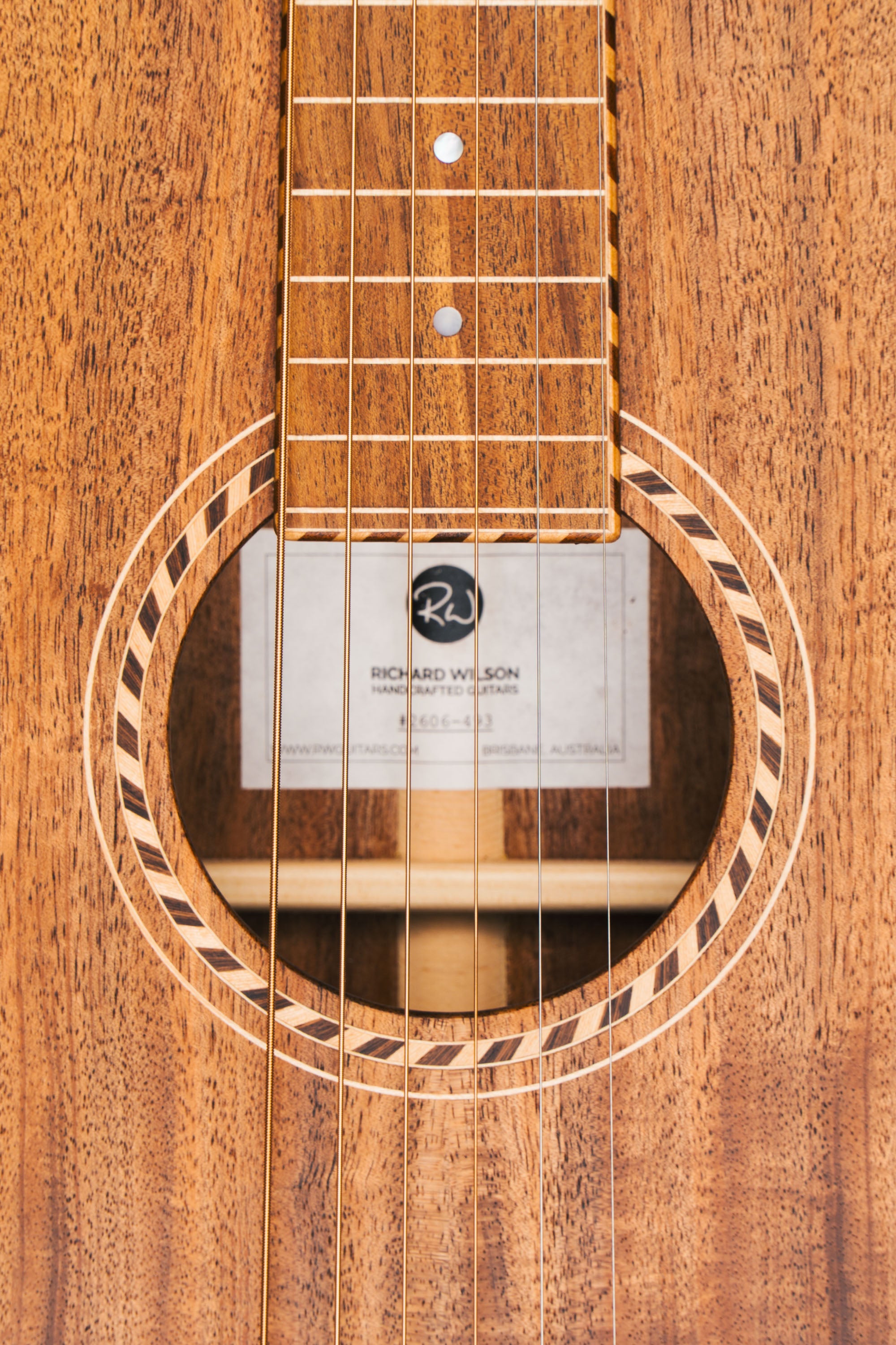 Style 3 Weissenborn Guitar - Tasmanian Blackwood Weissenborn Acoustic Lap Steel Slide Guitar by master luthier Richard Wilson. Handcrafted in Australia. Serial no. RW2606-493.