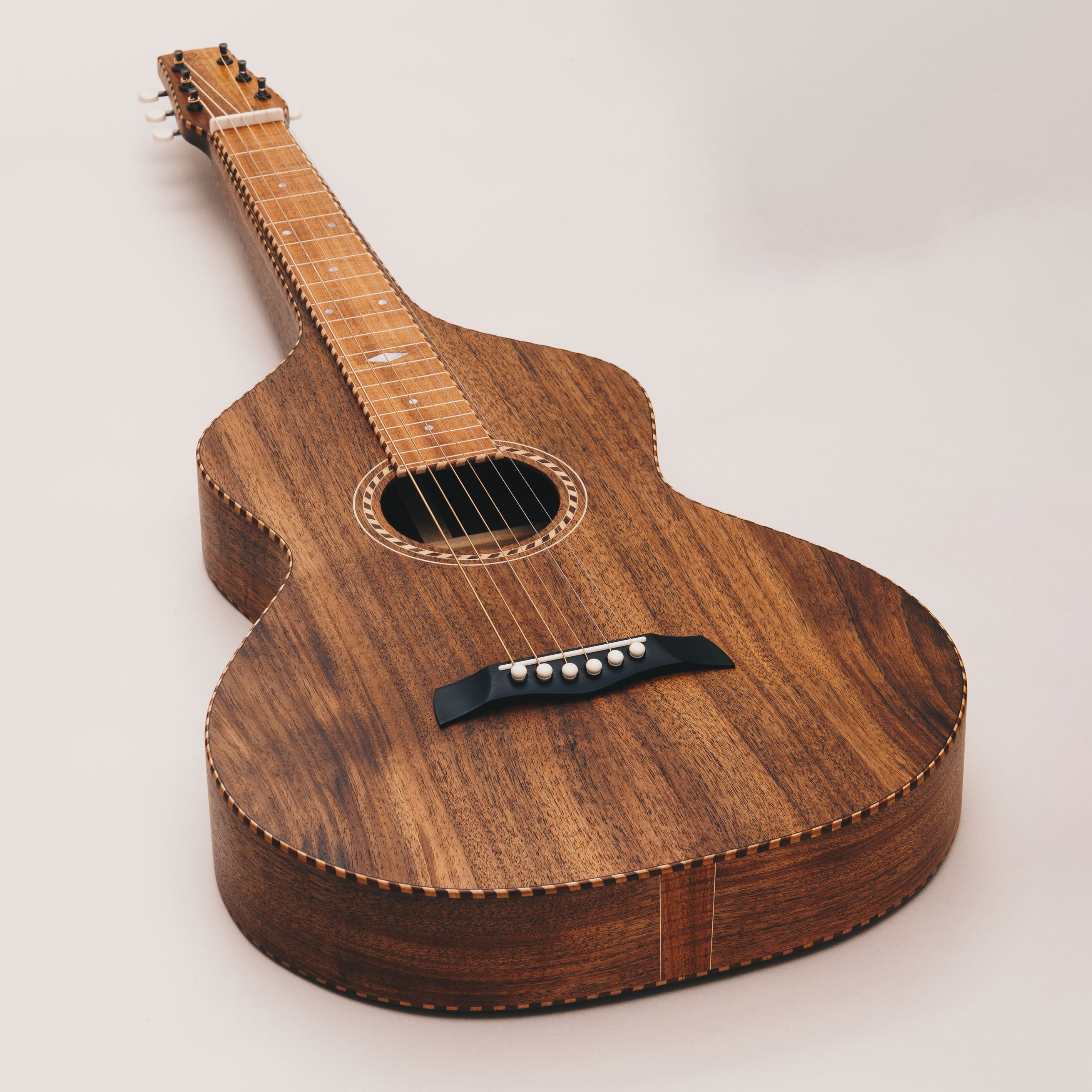 Style 4 Weissenborn Guitar - Tasmanian Blackwood Weissenborn Acoustic Lap Steel Slide Guitar by master luthier Richard Wilson. Handcrafted in Australia. Serial no. RW2406-456.